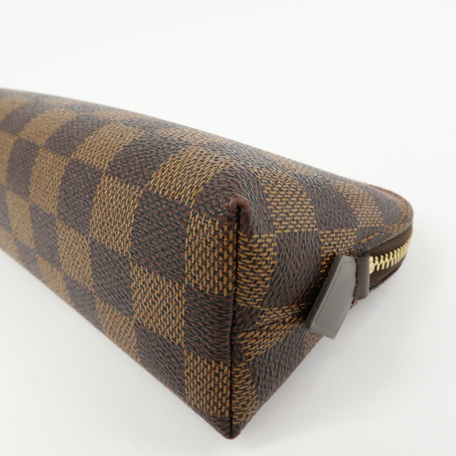 Louis Vuitton Damier Pochette Cosmetic PM Pouch Brown N47516