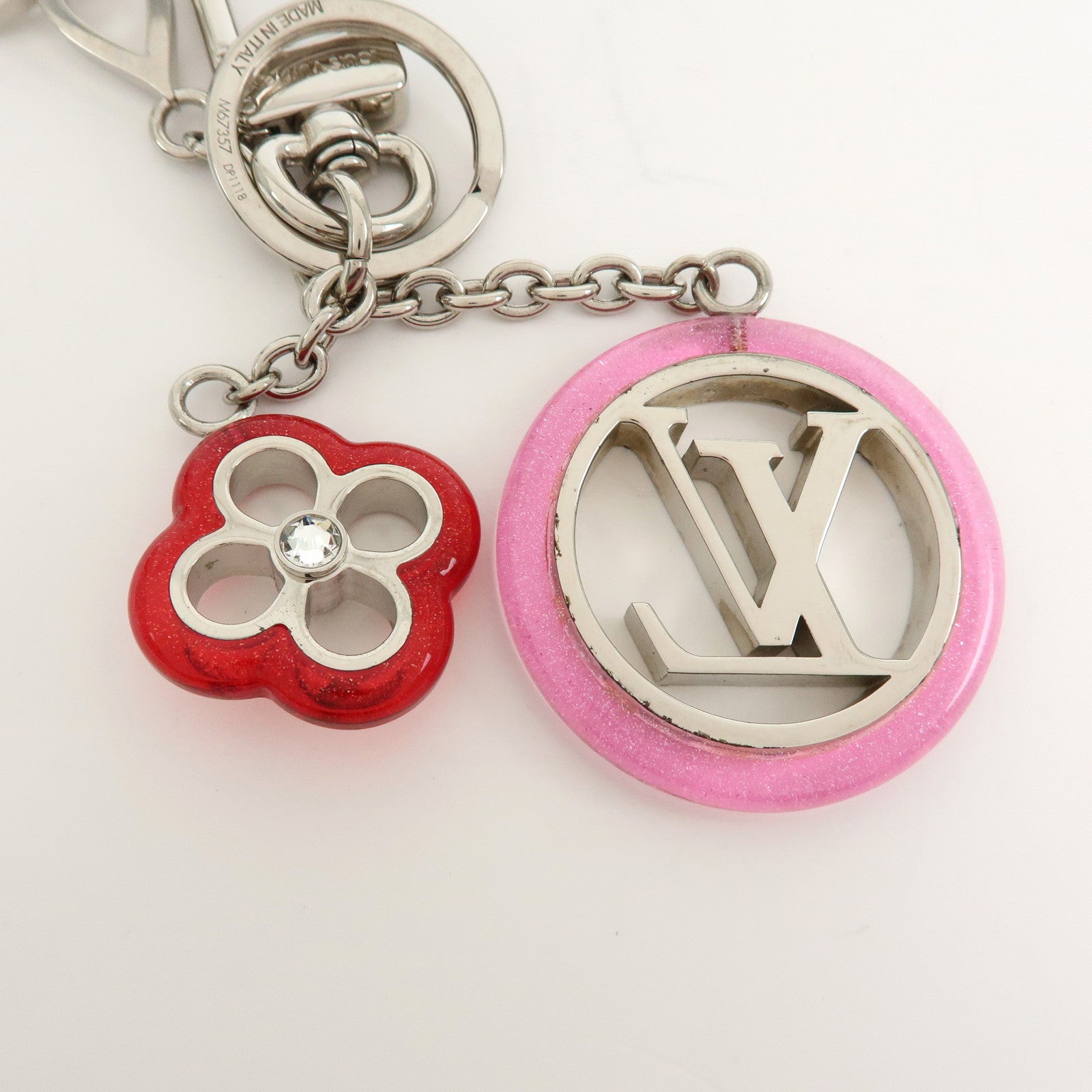 Louis Vuitton Porte Cles Colorline Strass Key Holder Charm M67357