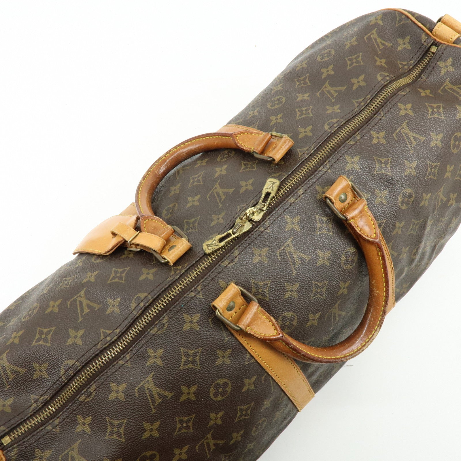 Louis Vuitton Monogram Keep All Bandouliere 55 Boston Bag M41414