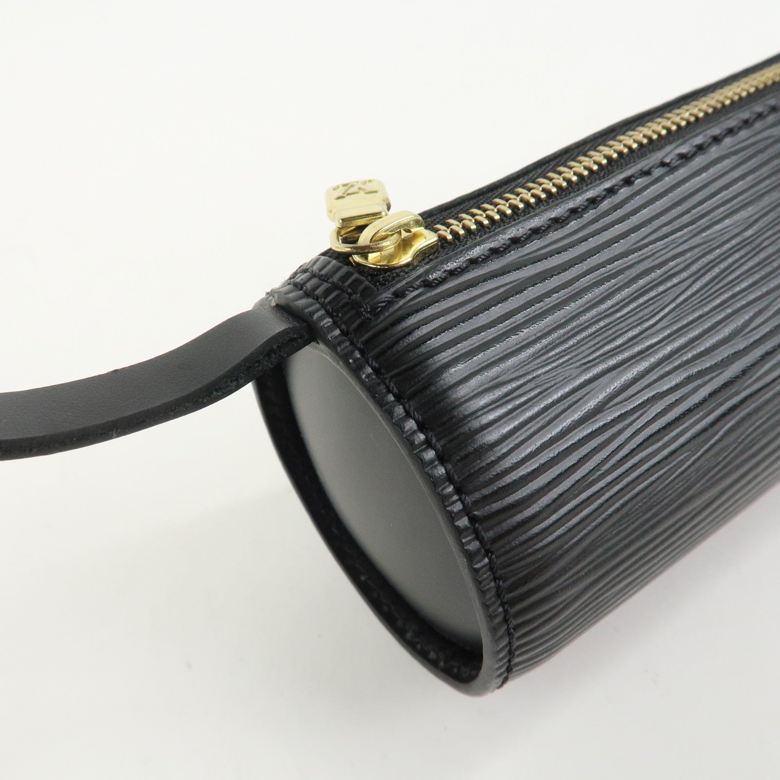 Louis Vuitton Epi Mini Pouch For Soufflot Hand Bag Noir