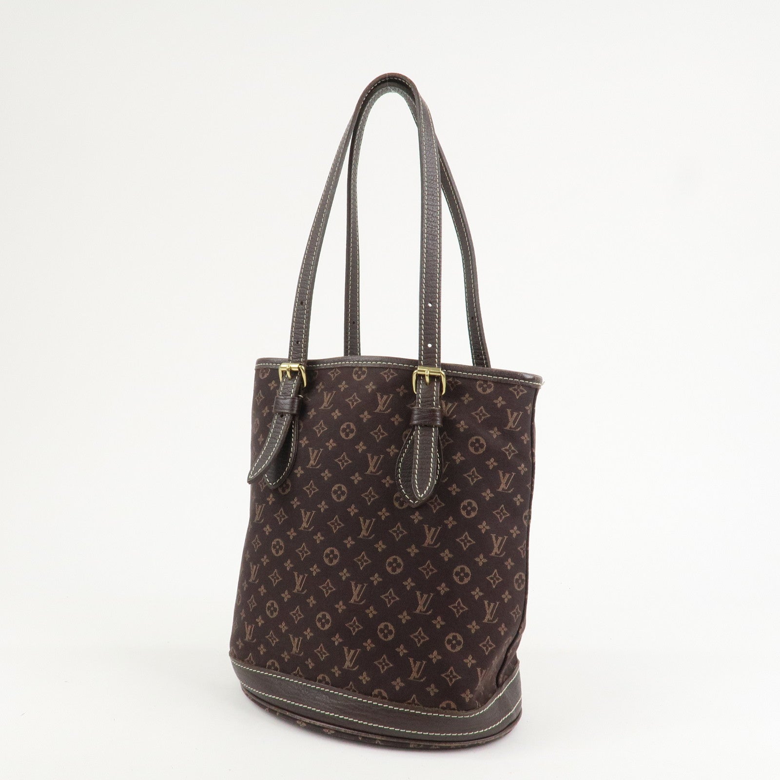 Louis Vuitton Monogram Idylle Mini Lin Bucket PM Hand Bag M95226