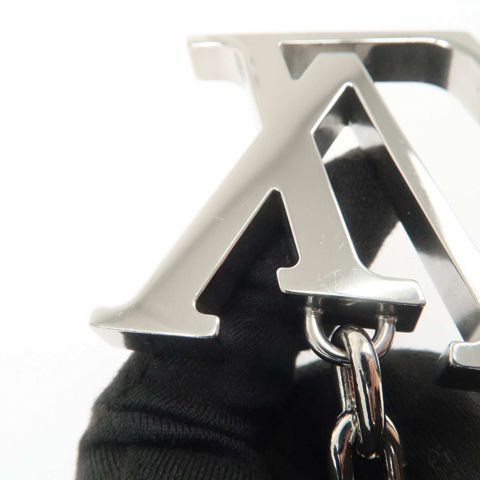 Louis Vuitton Monogram Porte Cles LV Initials Key Ring M01192