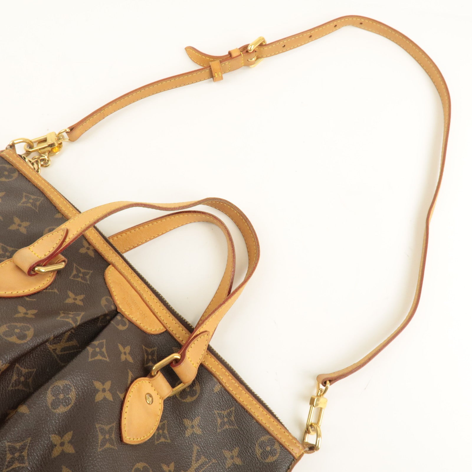 Louis Vuitton Monogram Palermo PM 2Way Hand Bag Brown M40145