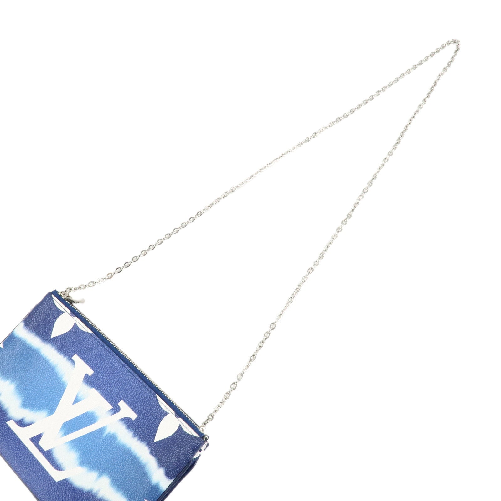 Louis Vuitton LV Escal Pochette Double Zip Shoulder Bag Blue M69124 Used