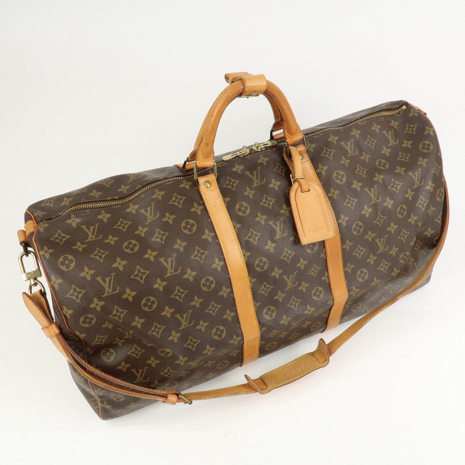 Louis Vuitton Monogram Keep All Bandouliere 60 Boston Bag M41412