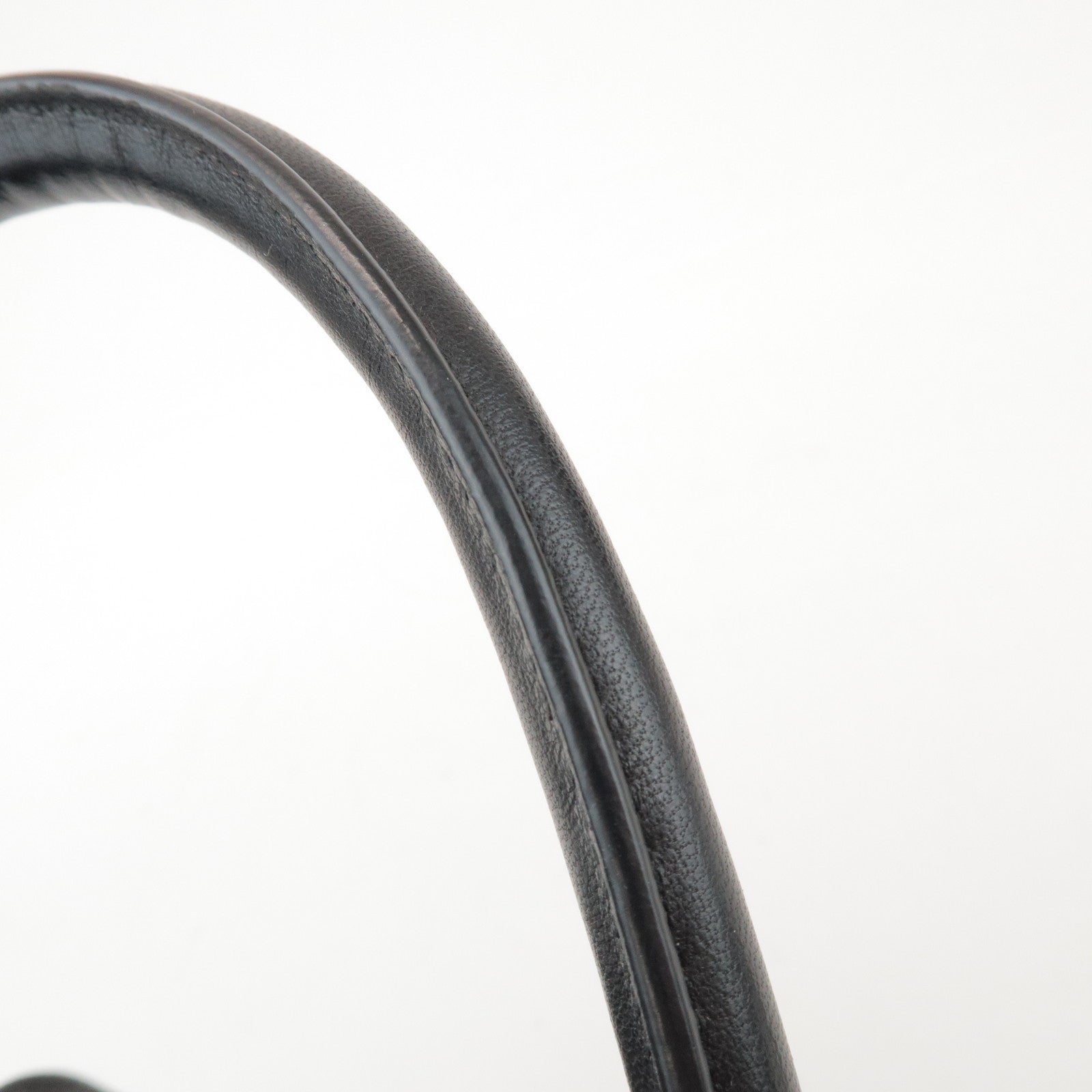 PRADA Logo Leather 2Way Hand Shoulder Bag Ribbon Black Pink BN1604