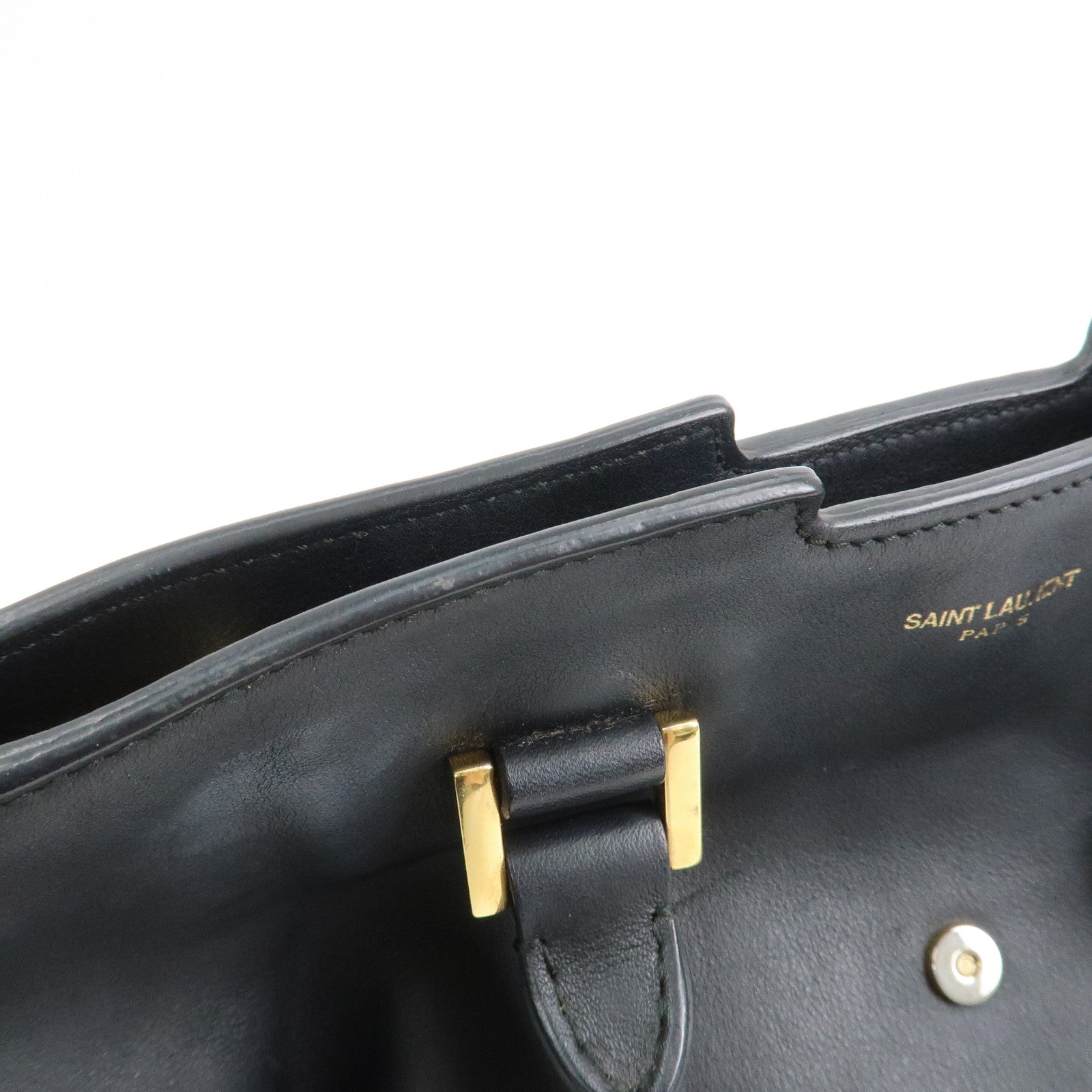 SAINT LAURENT PARIS Petit Cabas Y-Line 2Way Bag Hand Bag 311210