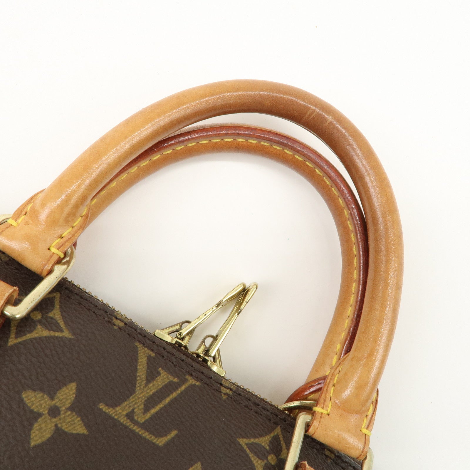 Louis Vuitton Monogram Alma PM Hand Bag Brown M51130 Used