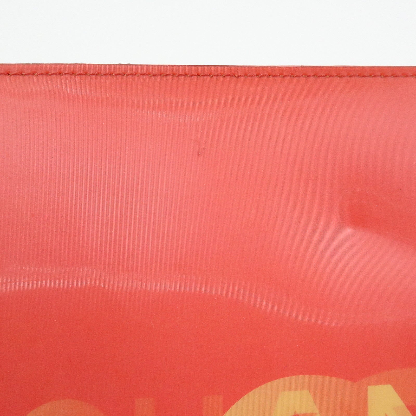 CHANEL COCO Mark PVC Hologram Chain Shoulder Bag Red