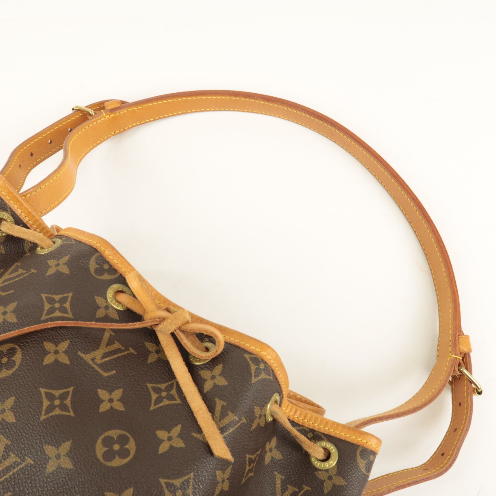 Louis Vuitton Monogram Noe Shoulder Bag Hand Bag Brown M42224 Used