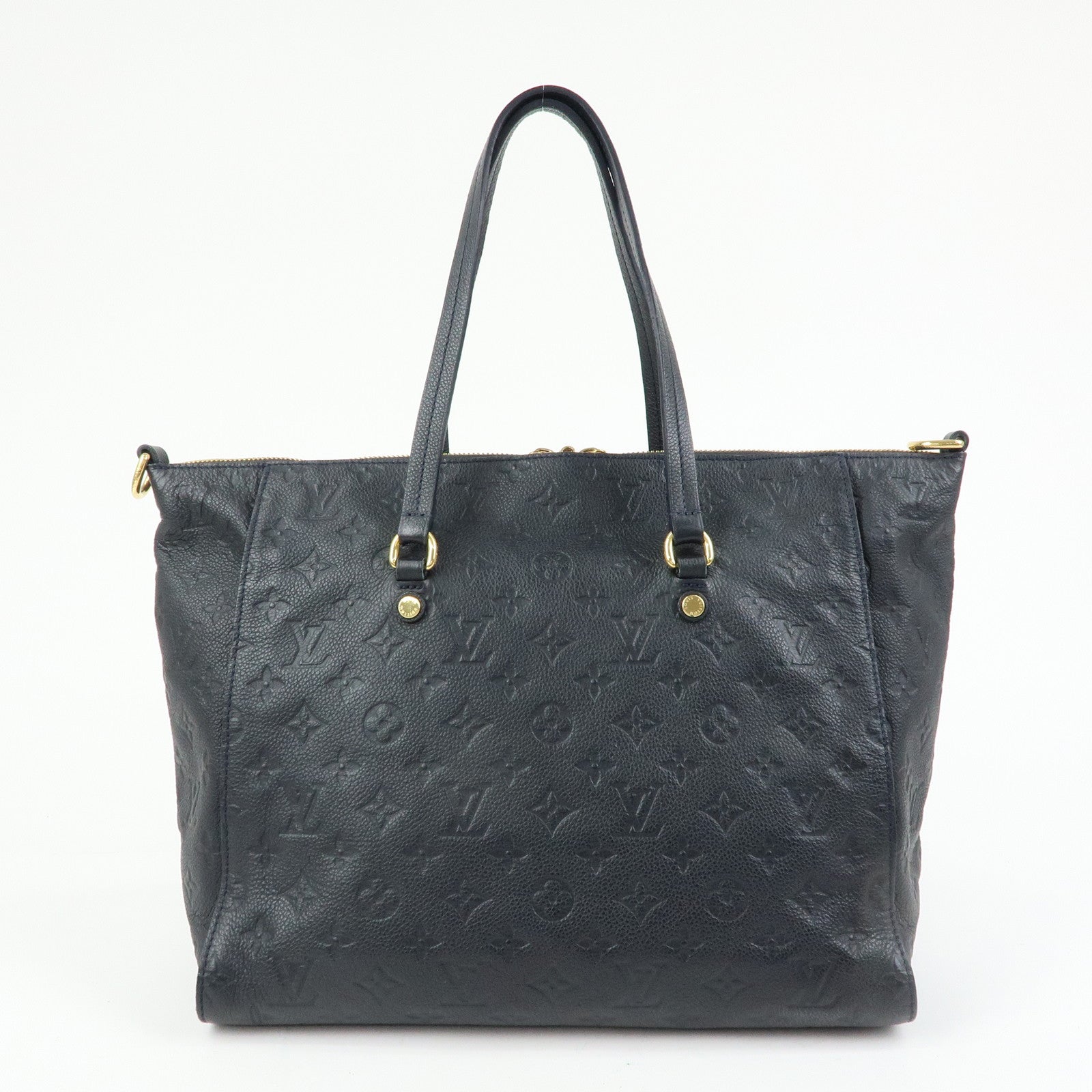 Louis Vuitton Monogram Empreinte Luminuse PM Tote Bag Navy M93410