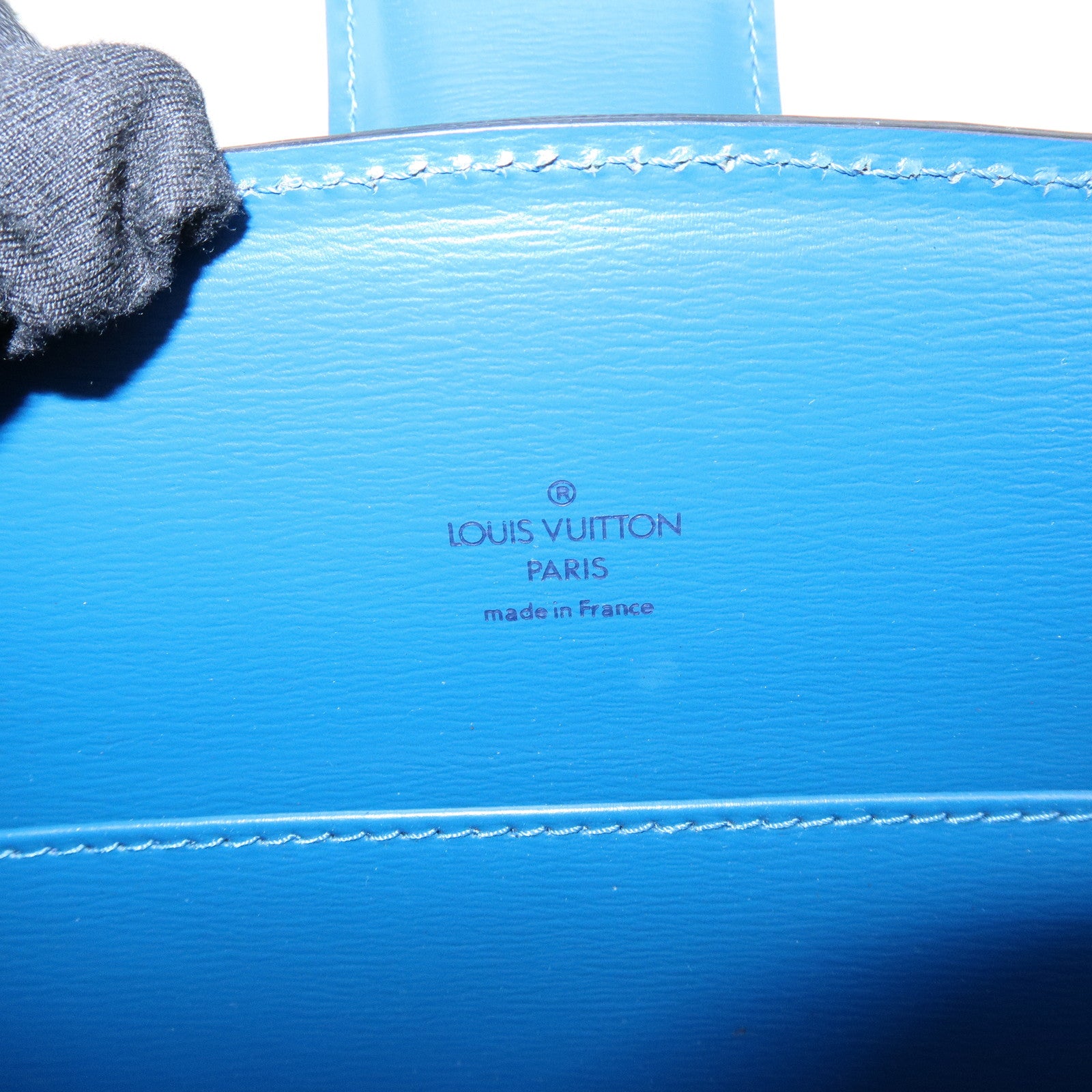 Louis Vuitton Epi Capucines Leather Shoulder Bag Toledo Blue M52345