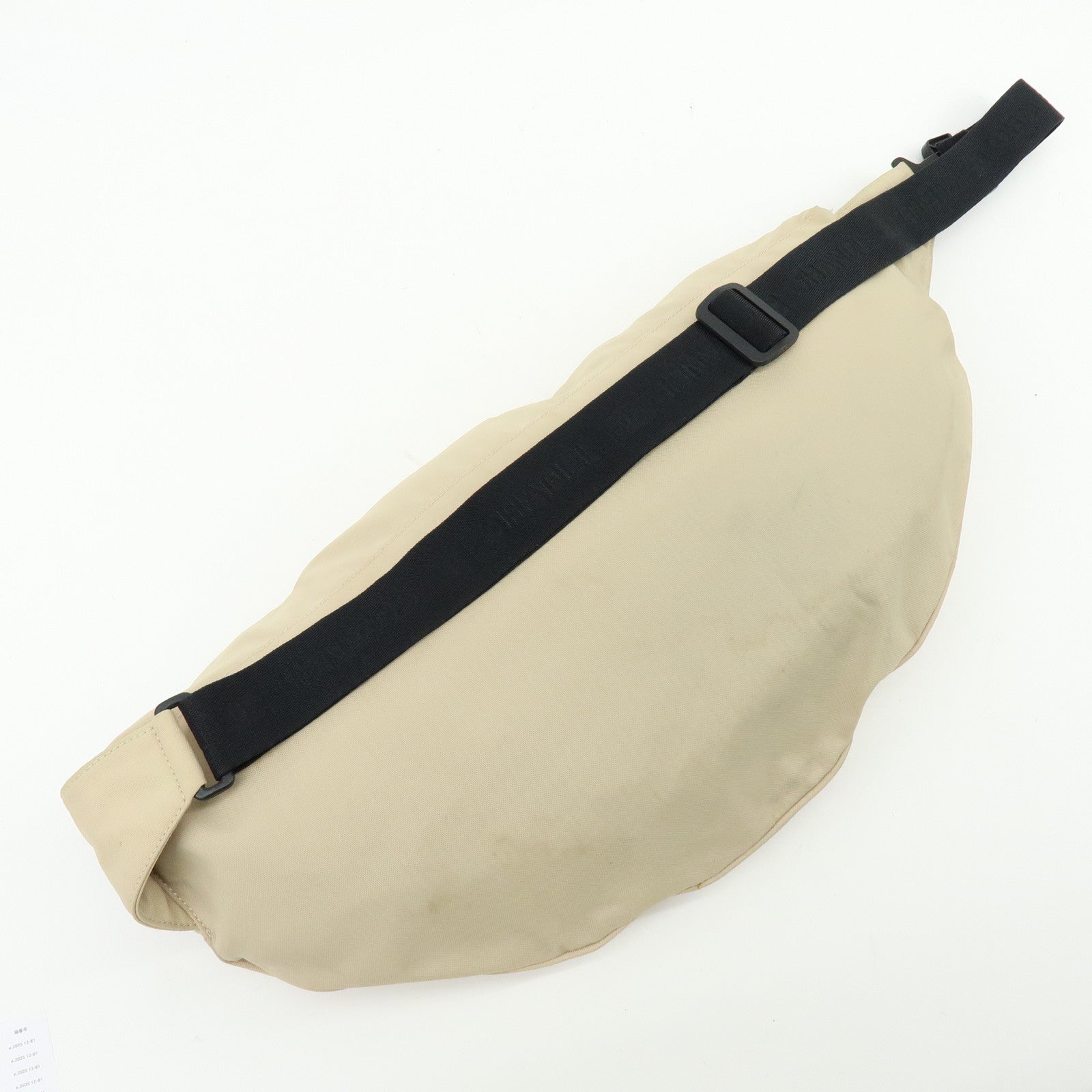 CHANEL Sports Line Nylon Banana Bag Waist Bag Crossbody Bag Beige