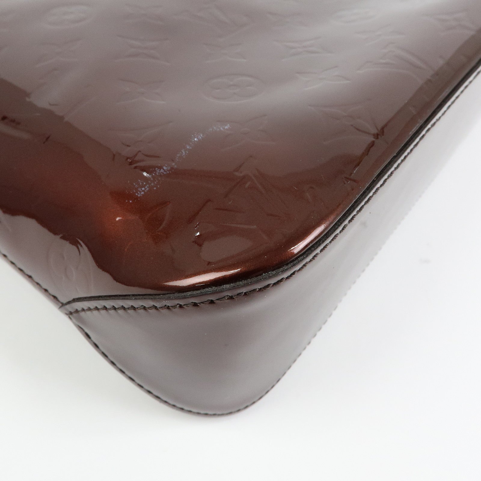 Louis Vuitton Monogram Vernis Brentwood Tote Bag Amarante M91994