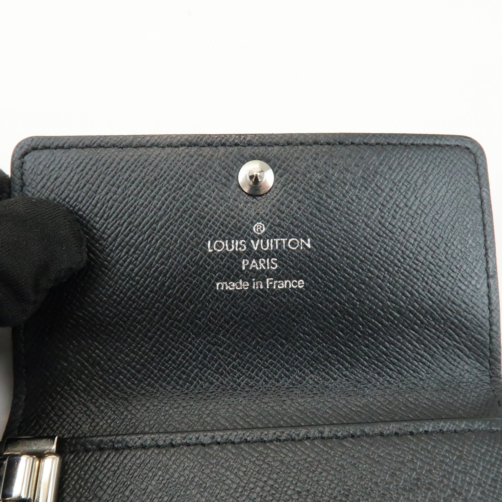Louis Vuitton Damier Graphite Multicle 6 Key Case Gray Black N62662