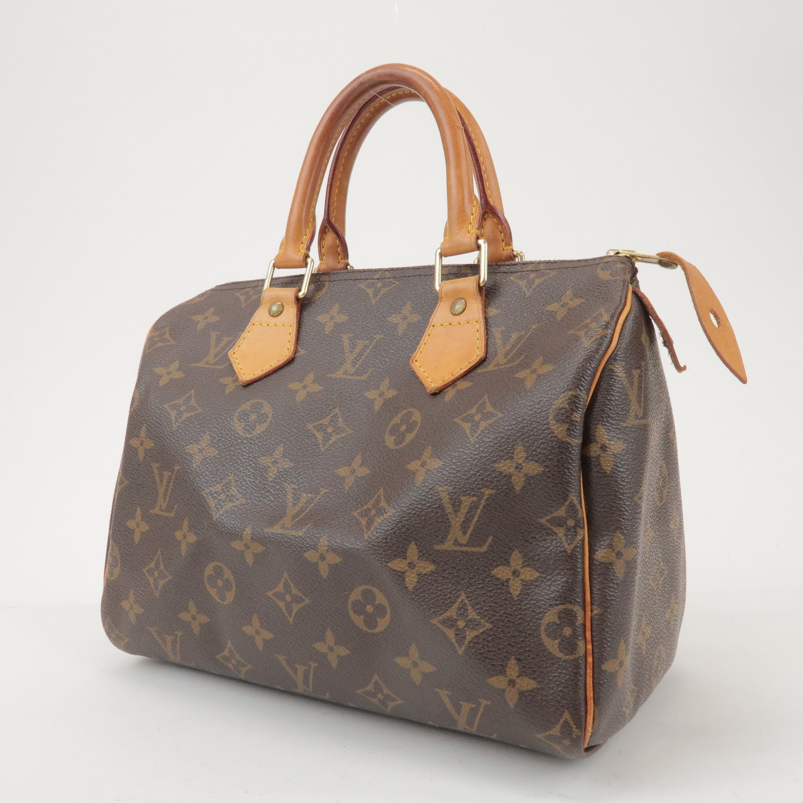 Louis Vuitton Monogram Speedy 25 Boston Bag Hand Bag Brown M41528
