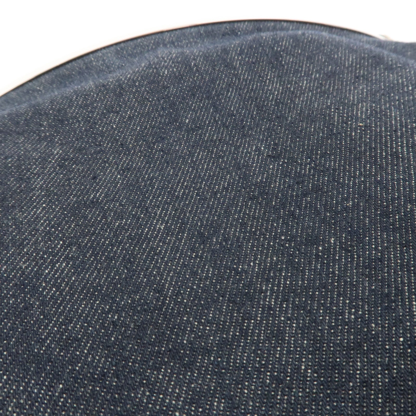 FENDI Denim Shoulder Bag Hand Bag Navy 26736