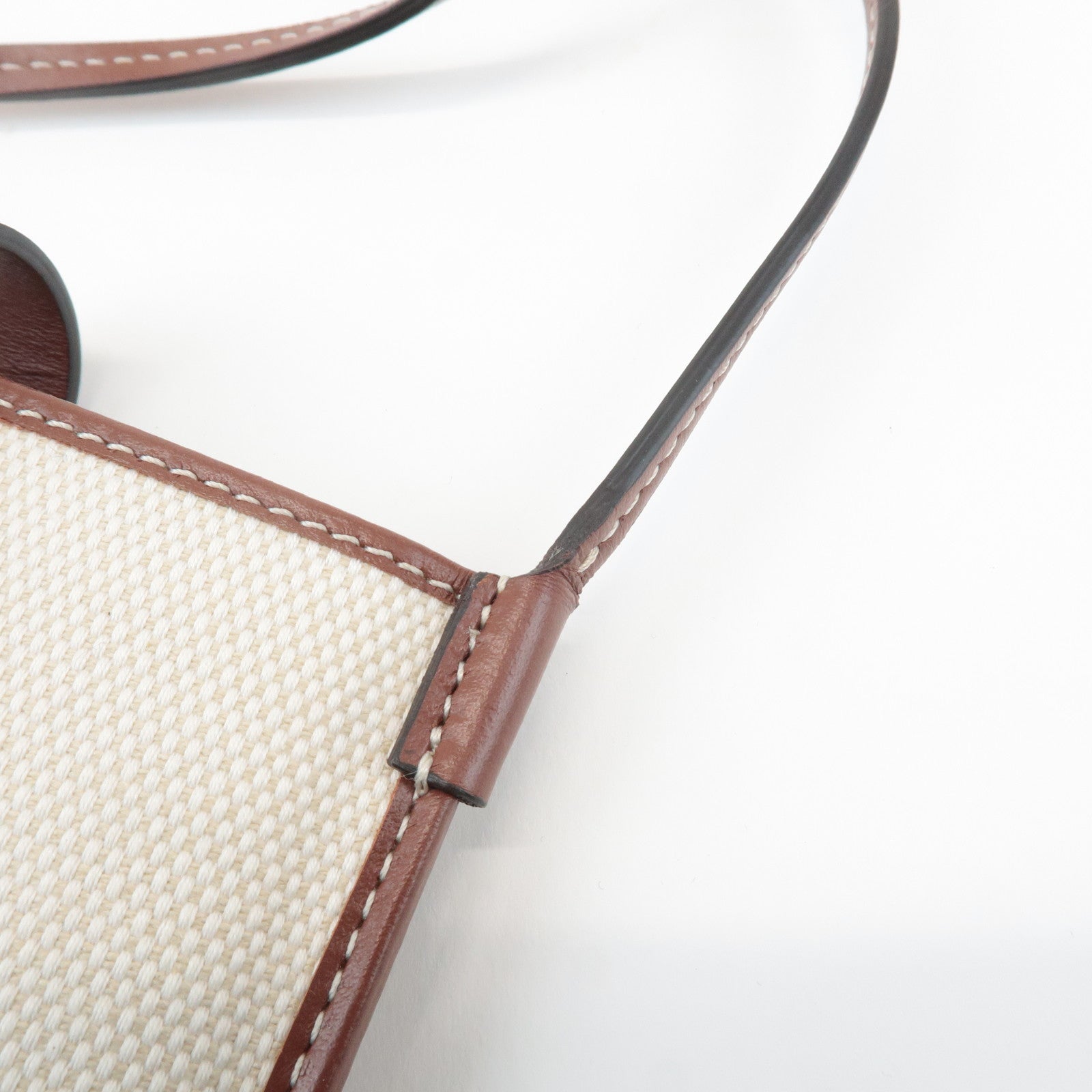 BURBERRY ANNE Phone CB Canvas Leather Smart Phone Shoulder Bag