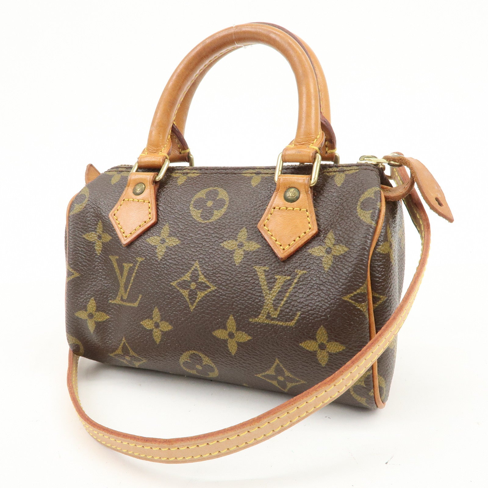 Louis Vuitton Monogram Mini Speedy Hand Bag Shoulder Bag M41534