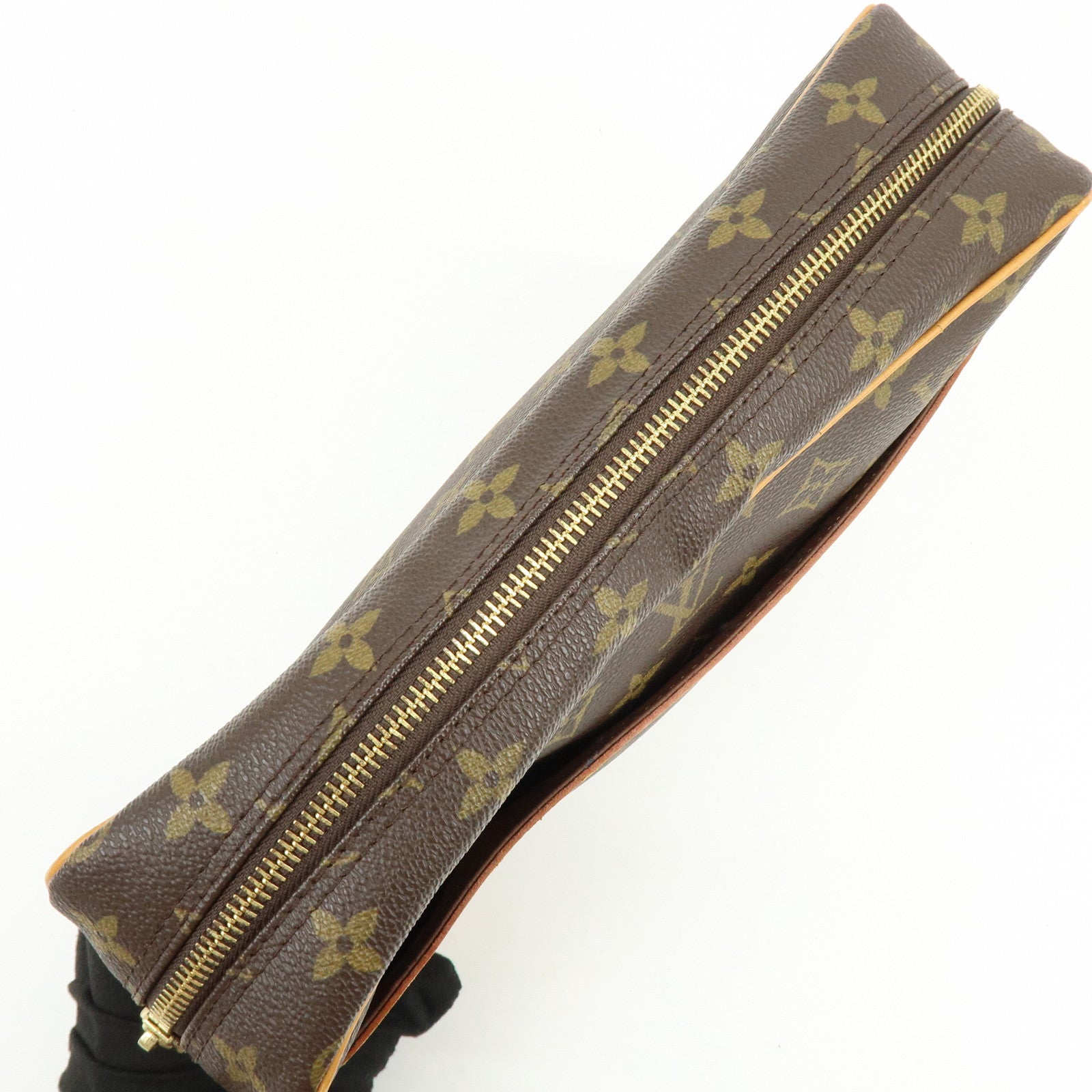 Louis Vuitton Monogram Compiegne 28 Pouch Clutch Bag Brown M51845