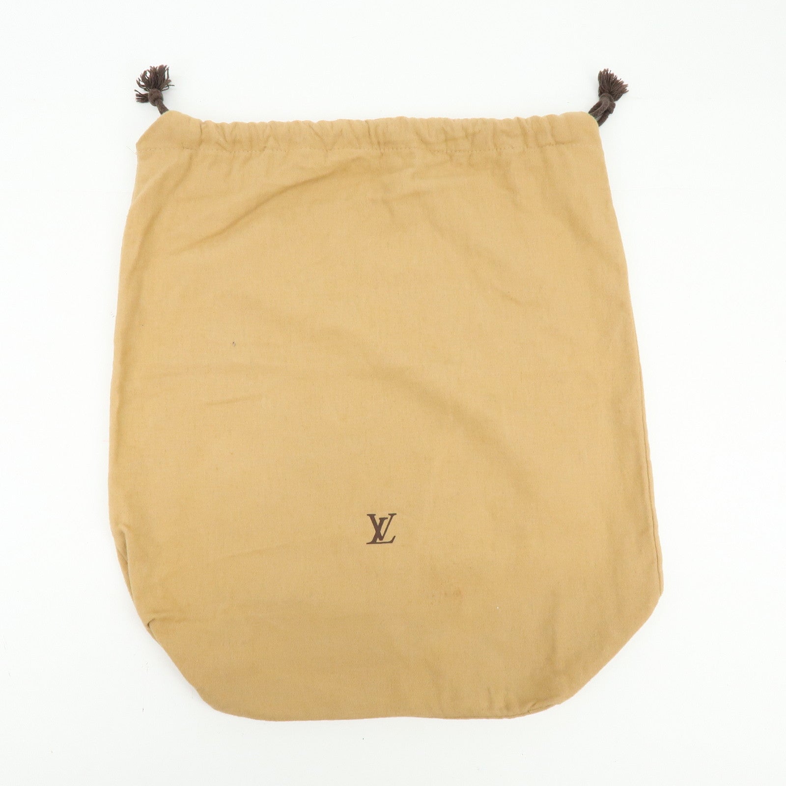 Louis Vuitton Set of 12 Dust Bag Storage Bag Drawstring Style Beige