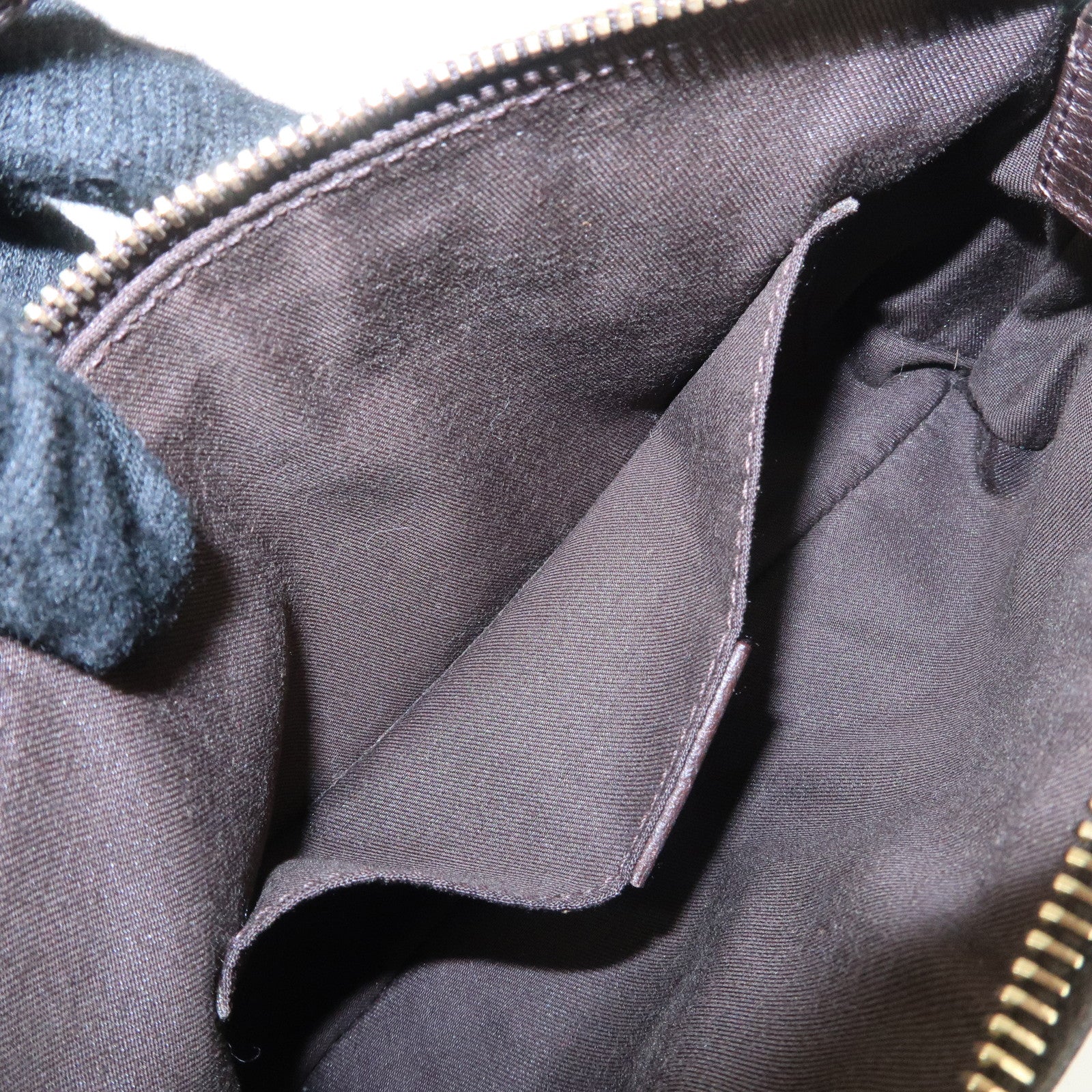 GUCCI Sherry GG Canvas Leather Hand Bag Pouch Boots Bag Charm 145970 Used