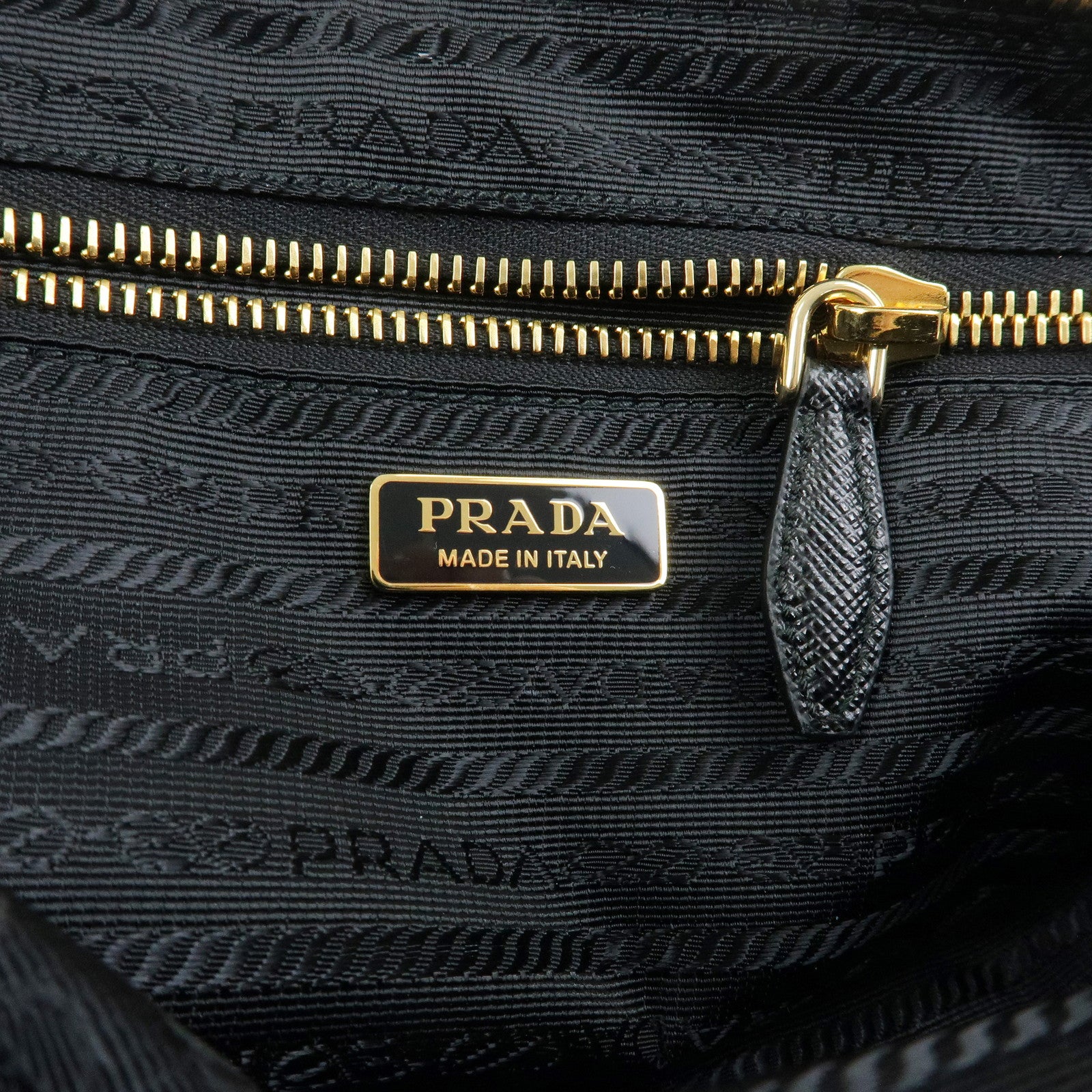 PRADA Triangle Logo Nylon Cosmetic Pouch Light Blue 1NS693
