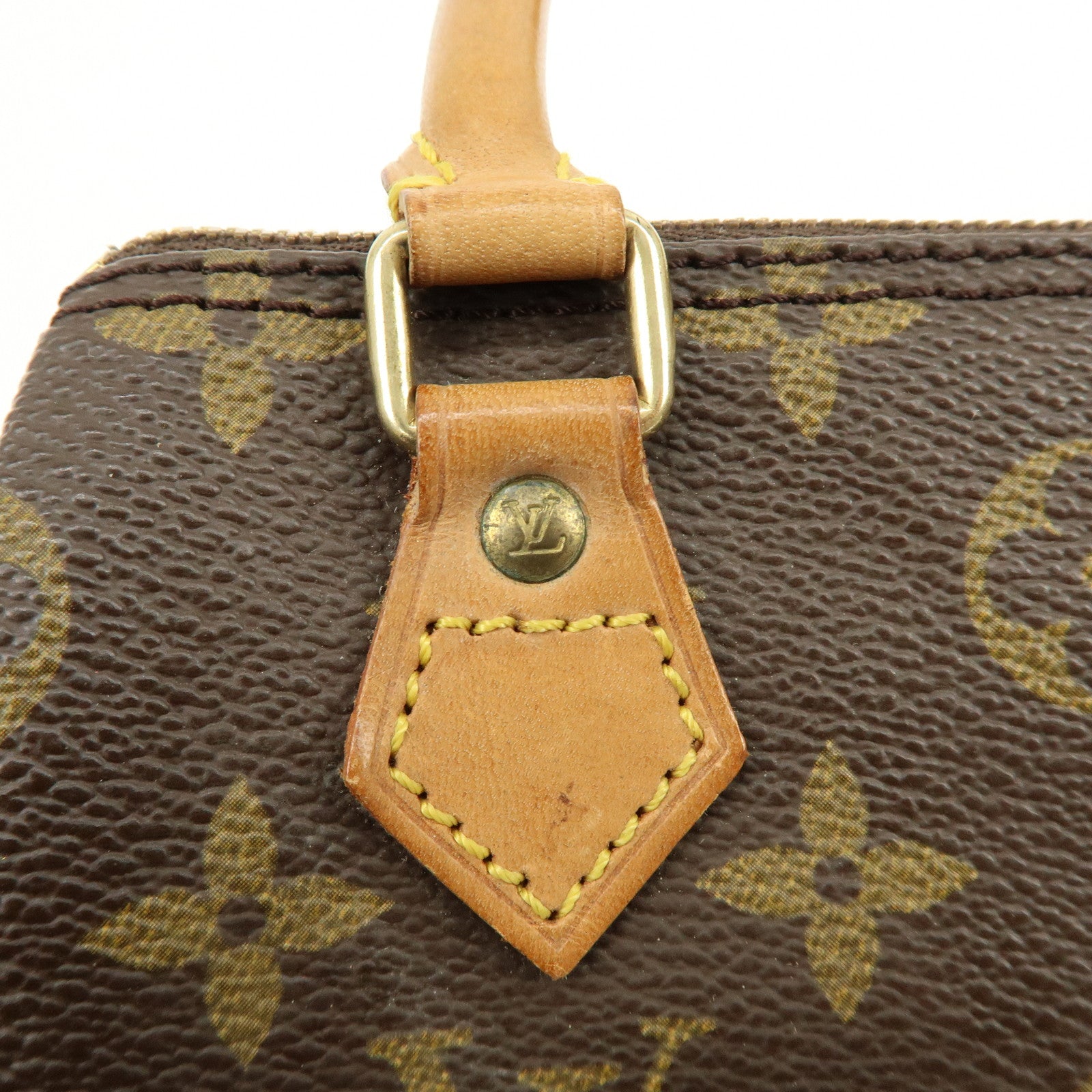 Louis Vuitton Monogram Mini Speedy Hand Bag Brown M41534
