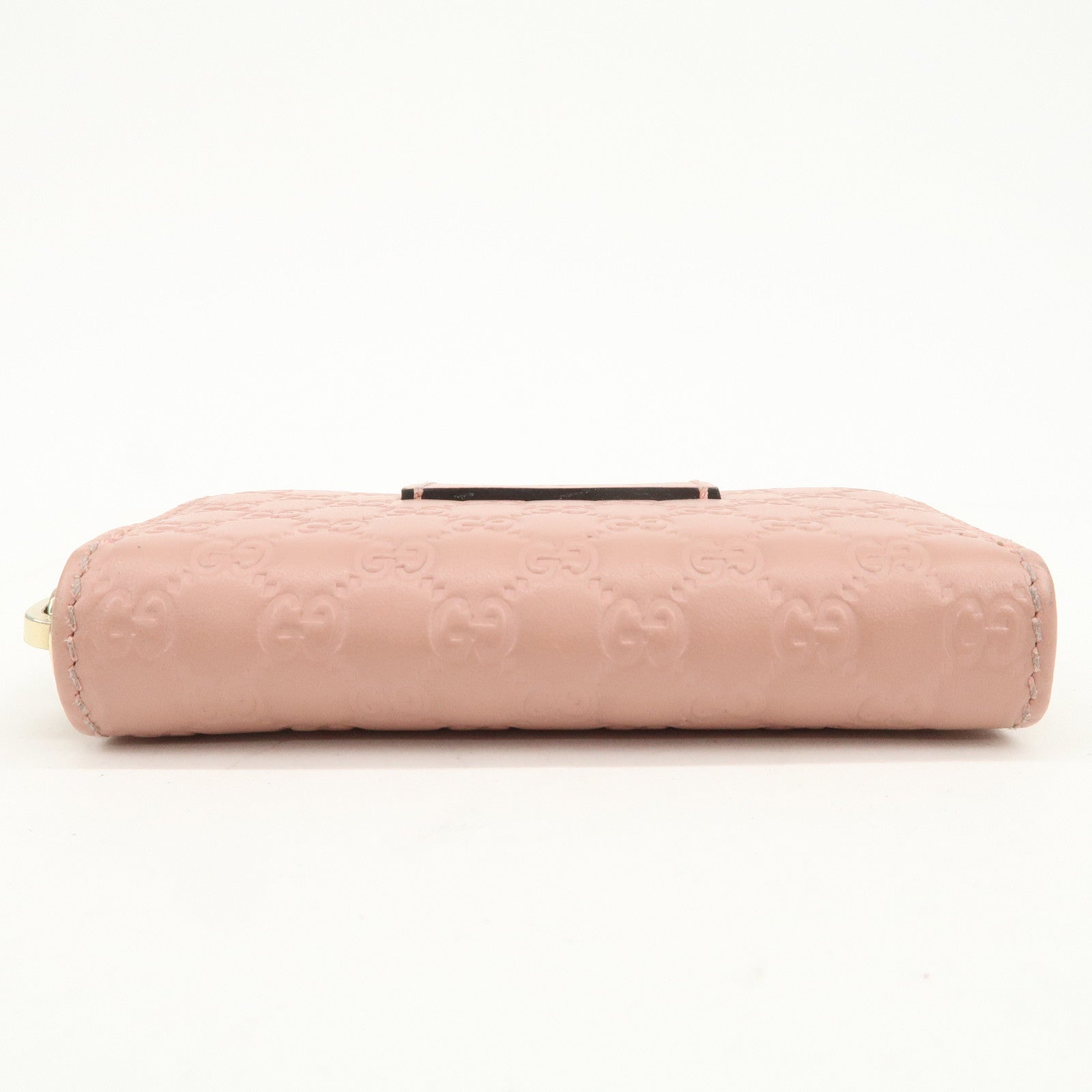 GUCCI Micro Guccissima Leather Coin Case Coin Purse Pink 449896