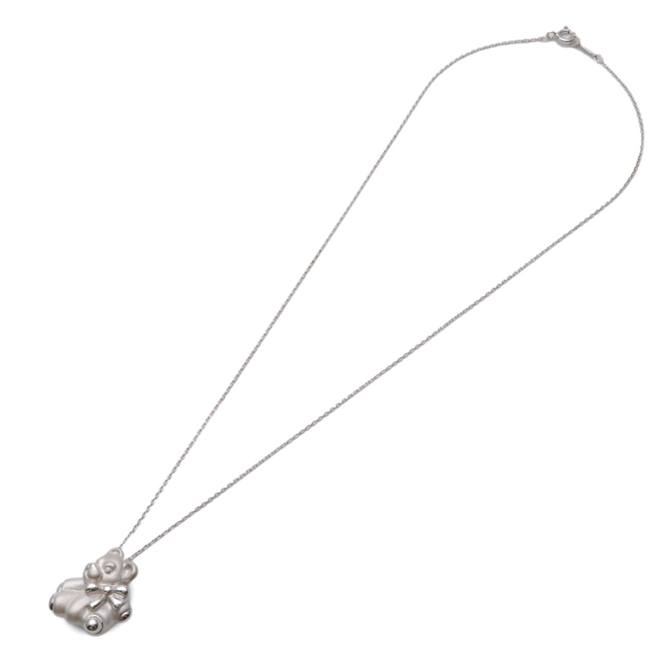 Tiffany & Co Teddy Bear Necklace SV925 Silver