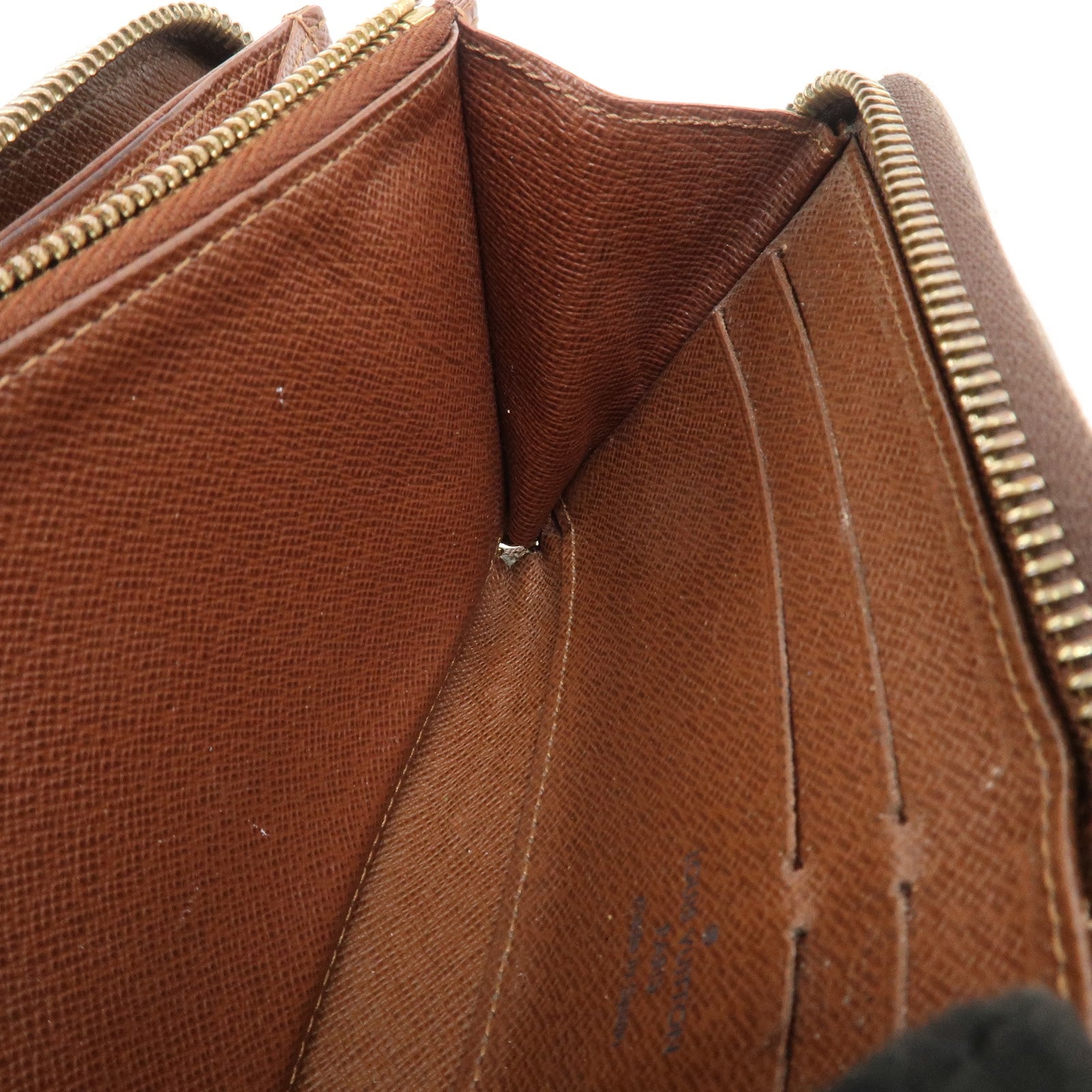 Louis Vuitton Monogram Zippy Round Long Wallet Brown M42616