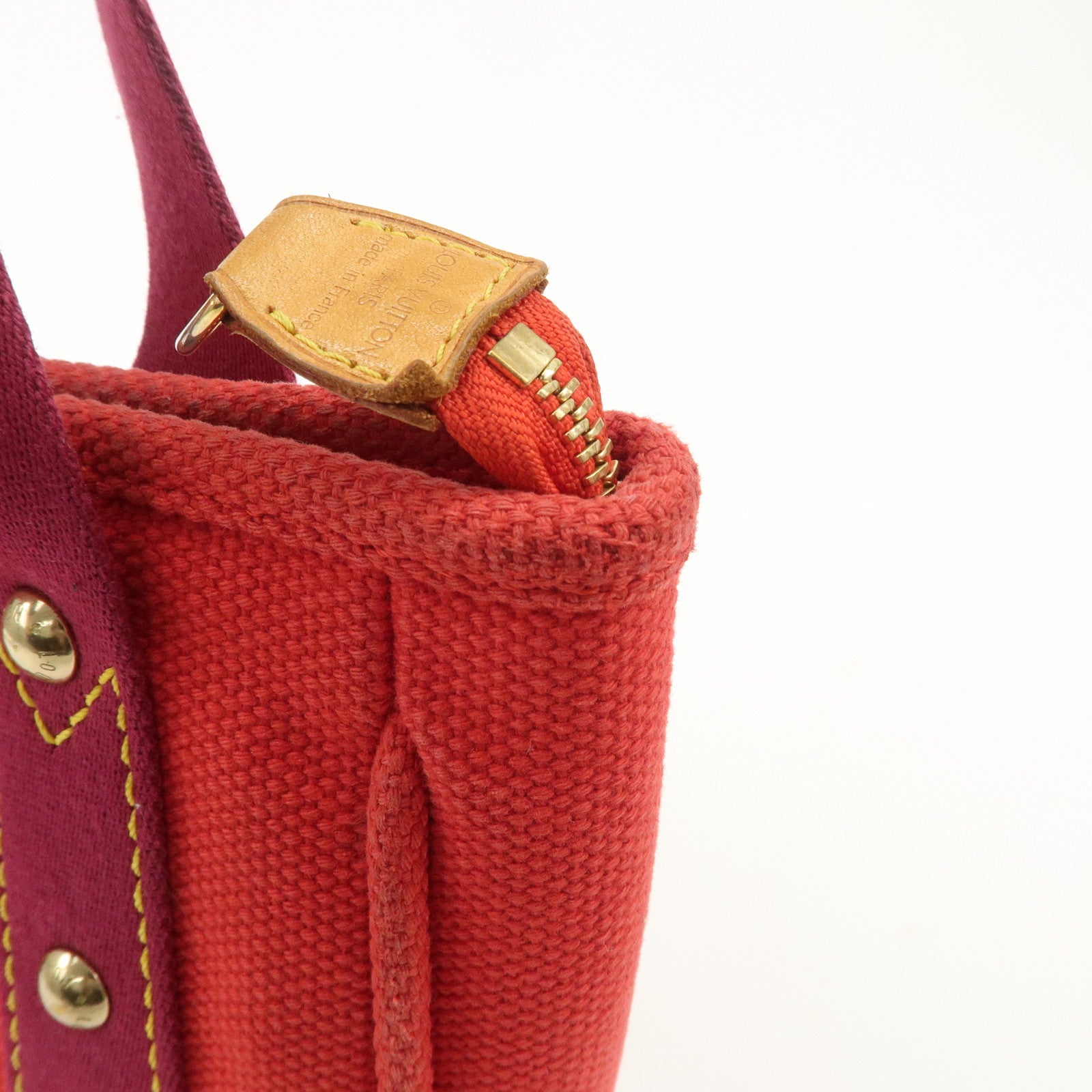 Louis Vuitton Antigua Cabas PM Hand Bag Rouge M40037