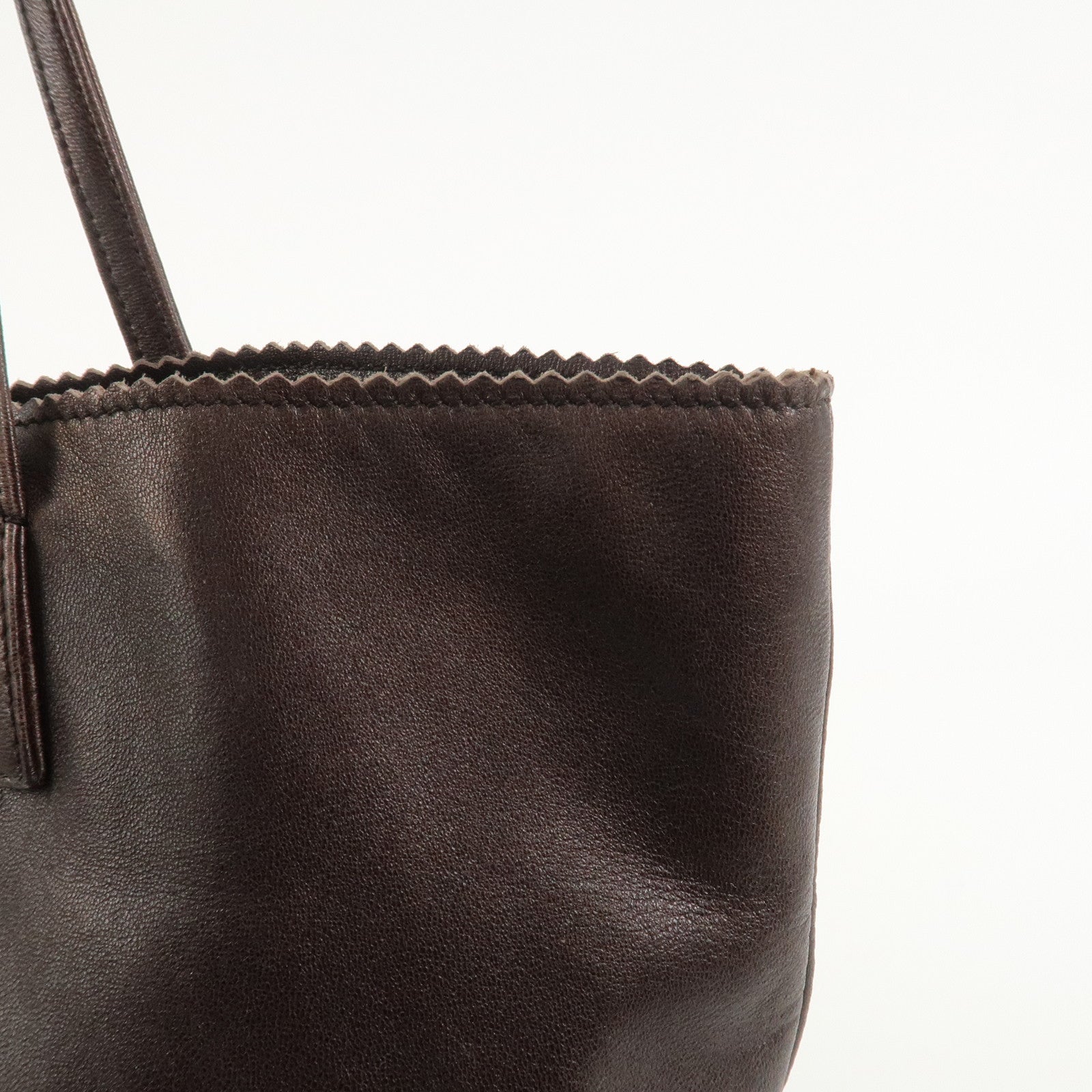 LOEWE Anagram Nappa Leather Aura Tote Bag Shoulder Bag Brown