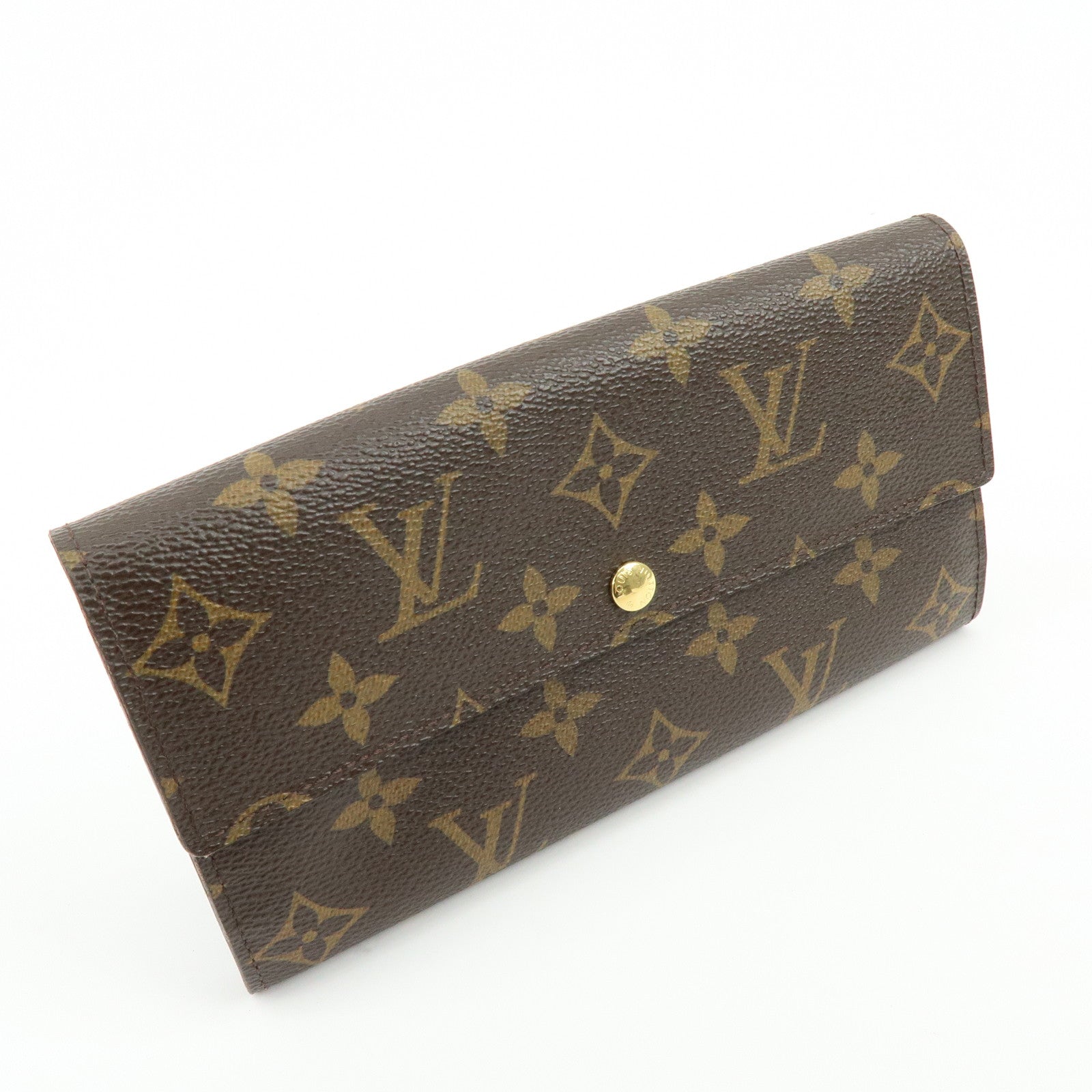Louis Vuitton Monogram Portefeuille Sarah Long Wallet Brown M61734