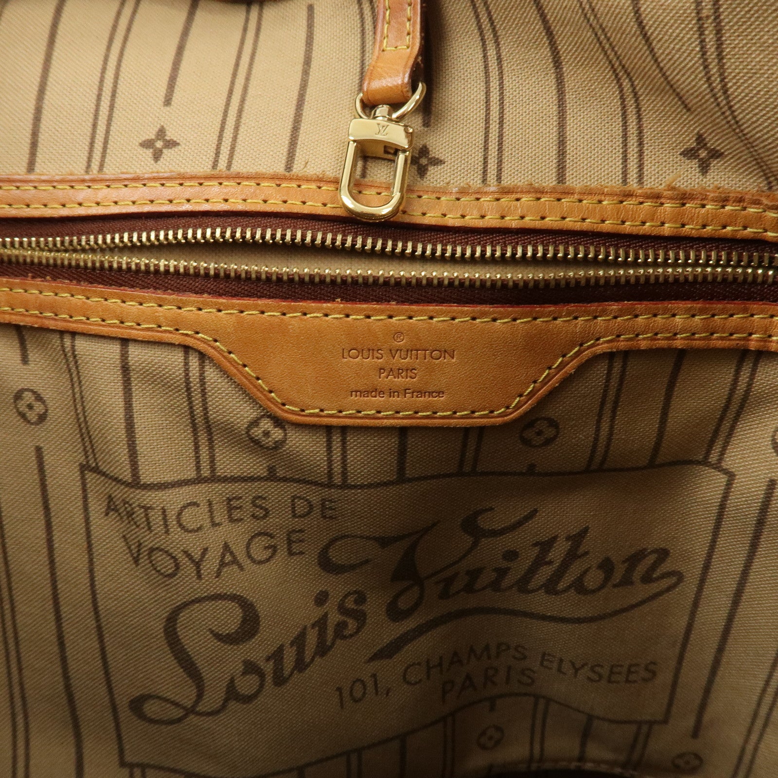 Louis Vuitton Monogram Neverfull MM Tote Bag Hand Bag M40995