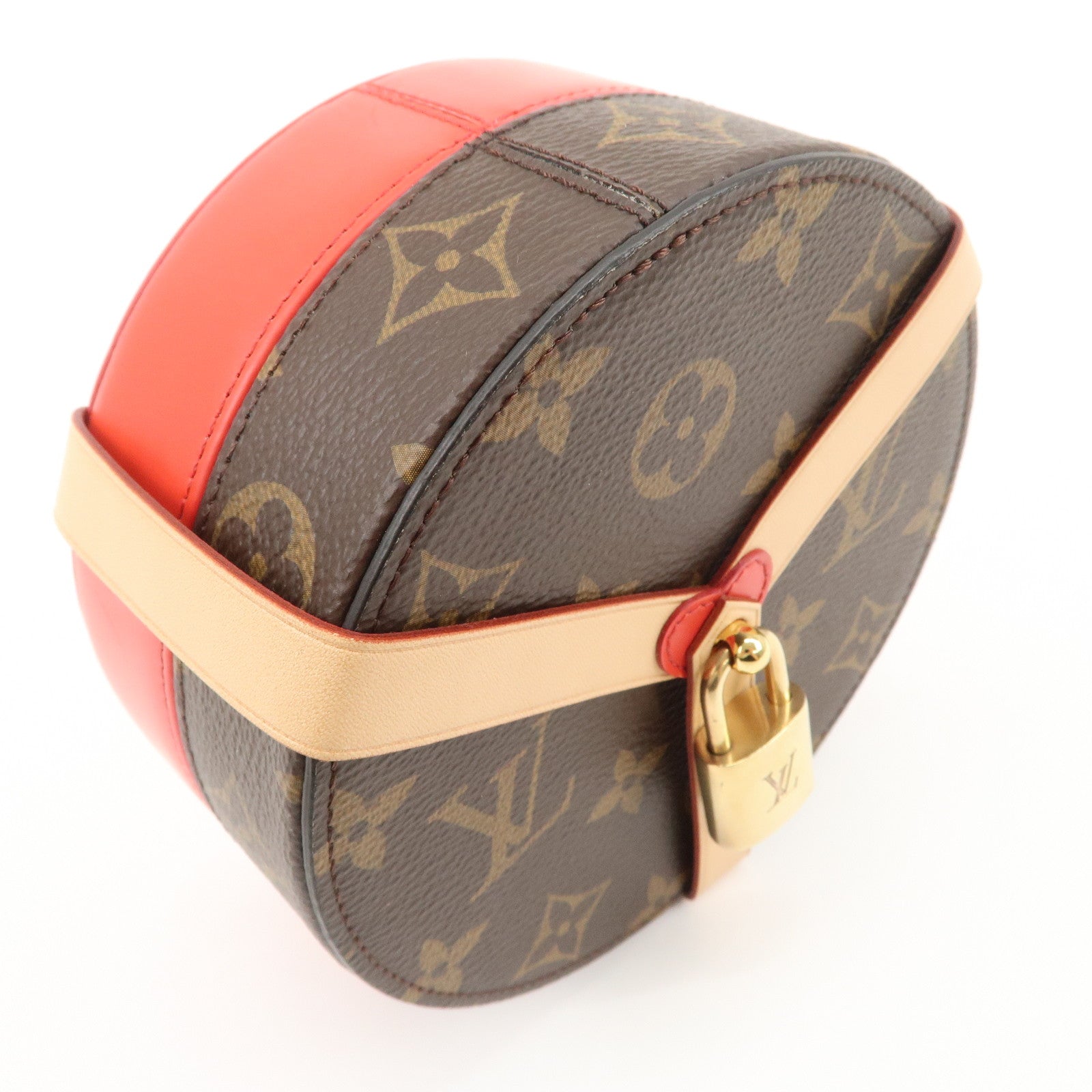 Louis Vuitton Monogram Boite Lock Me Jewelry Box Make Box GI0352 Used