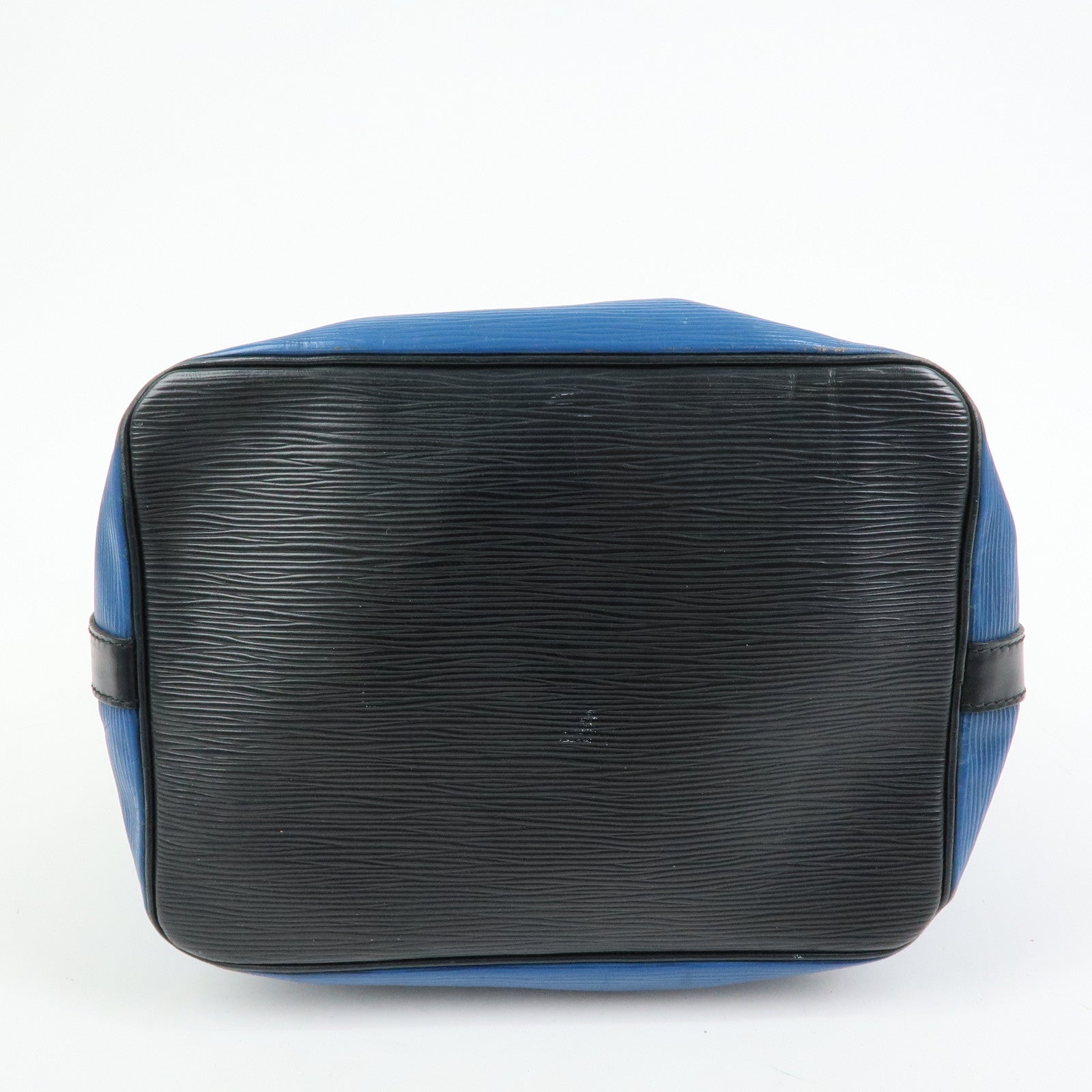 Louis Vuitton Epi Petit Noe Bi-color Shoulder Bag Noir Blue M44152