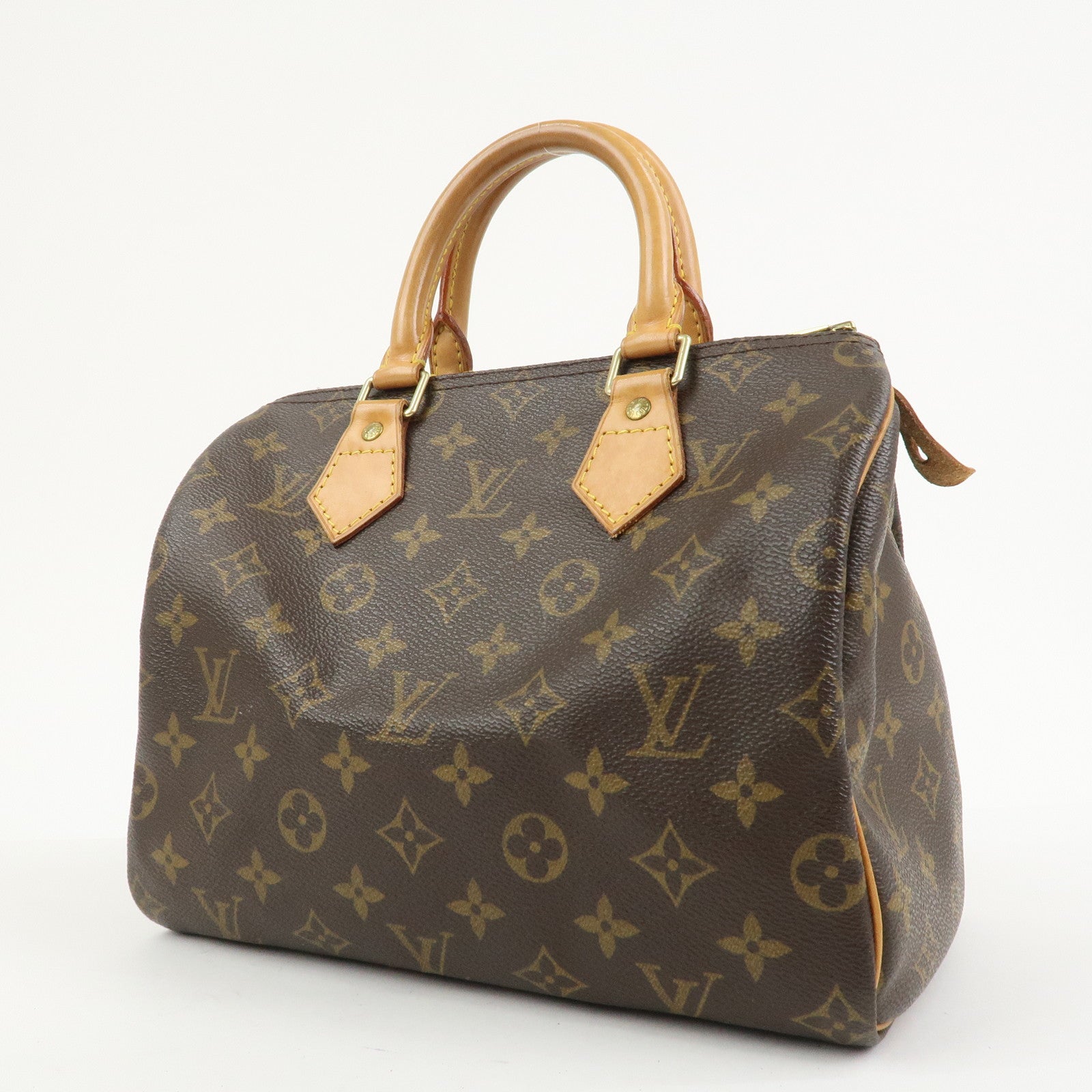 Louis Vuitton Monogram Speedy 25 Boston Bag Hand Bag Brown M41528