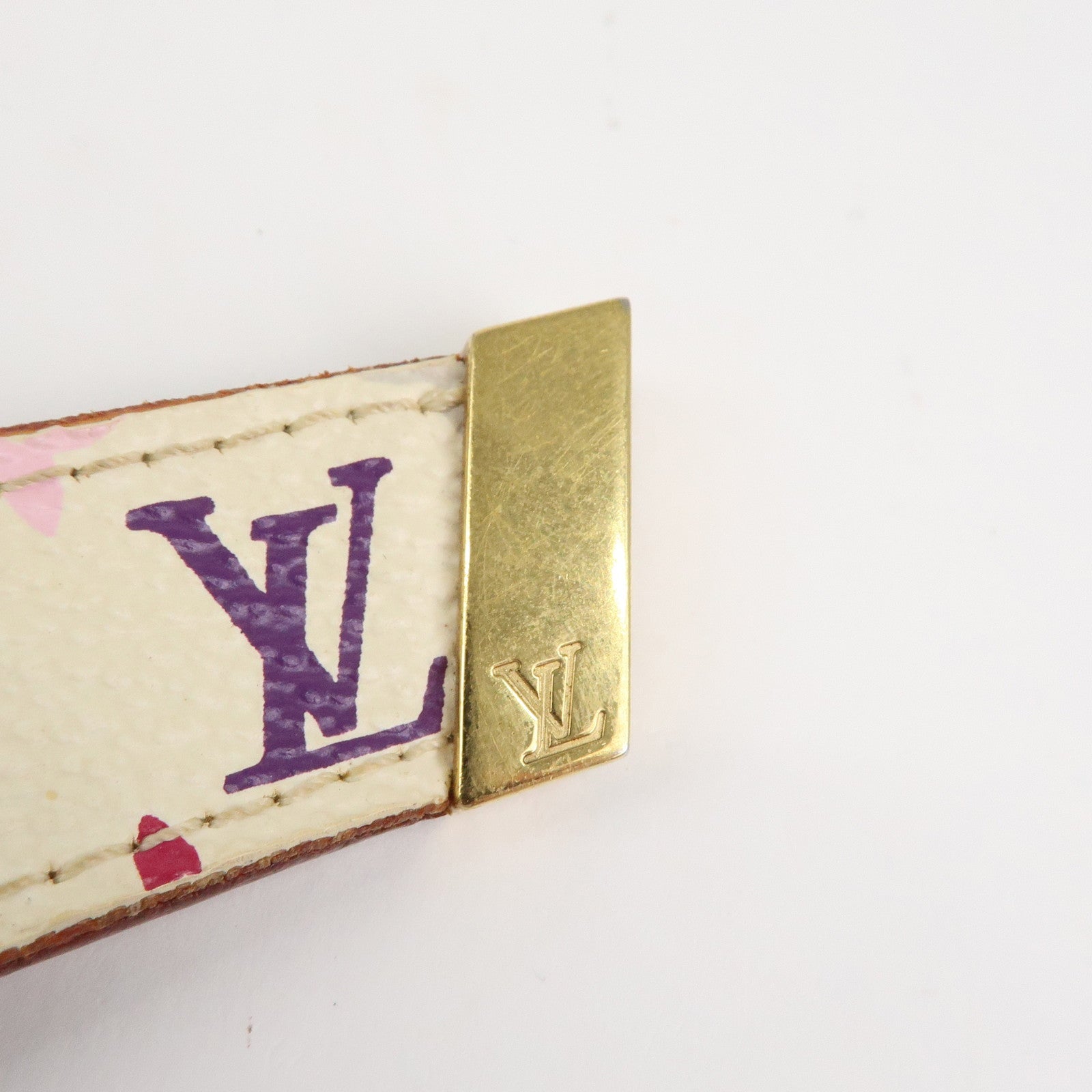 Louis Vuitton Ceinture Monogram Multicolor Leather Belt M9272W Used