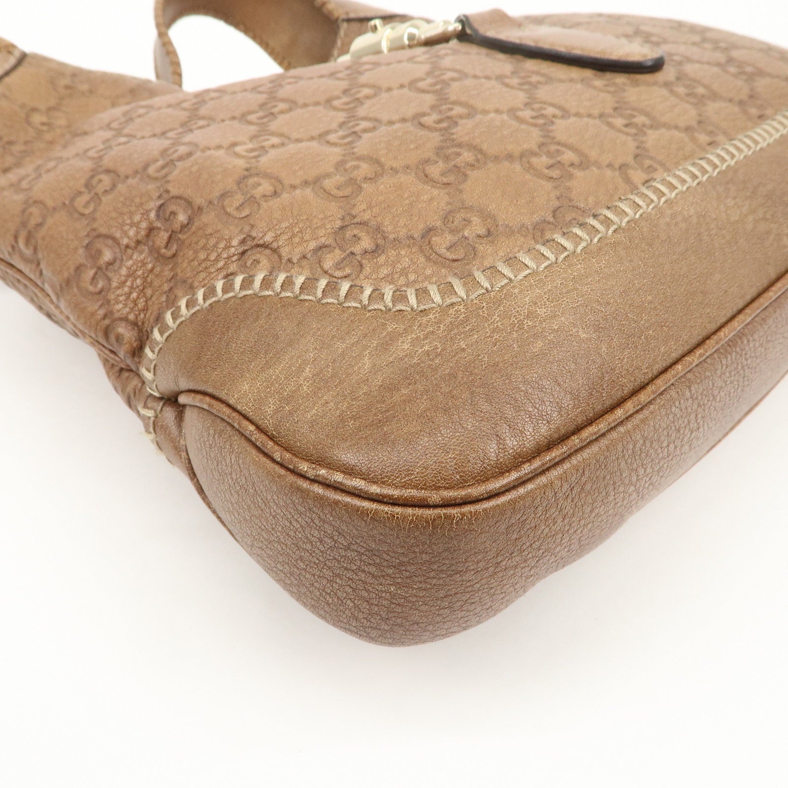 GUCCI Guccissima Bamboo New Jackie Leather 2Way Bag 219725 Used