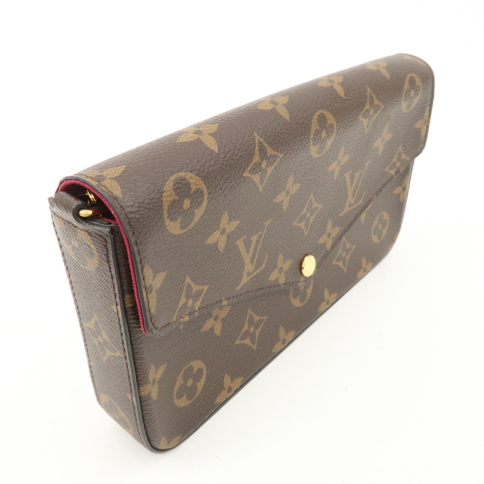 Louis Vuitton Monogram Pochette Felicie Shoulder Bag Brown M61276