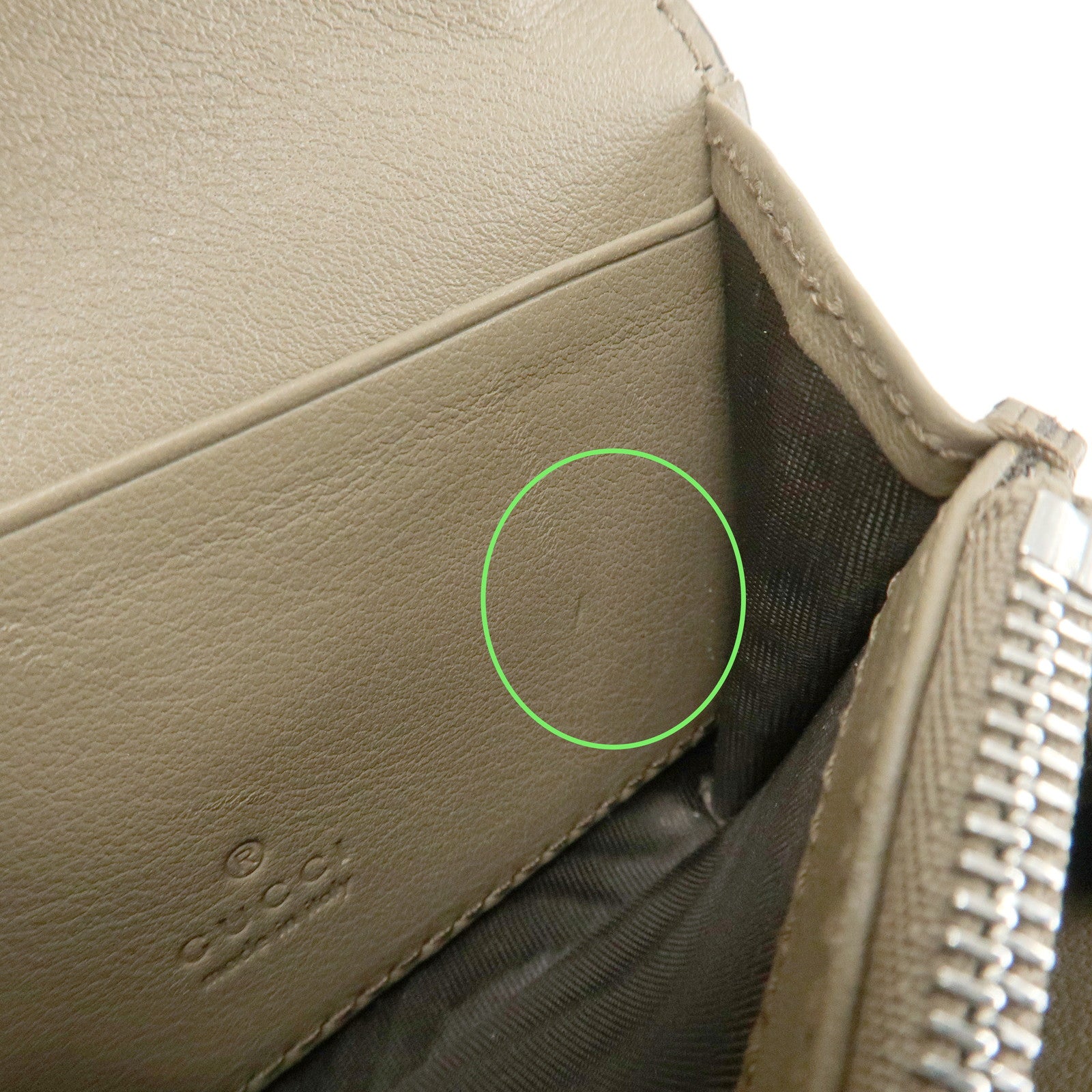 GUCCI Dionysus GG Supreme Mini Wallet Coin Case Beige 696804 Used