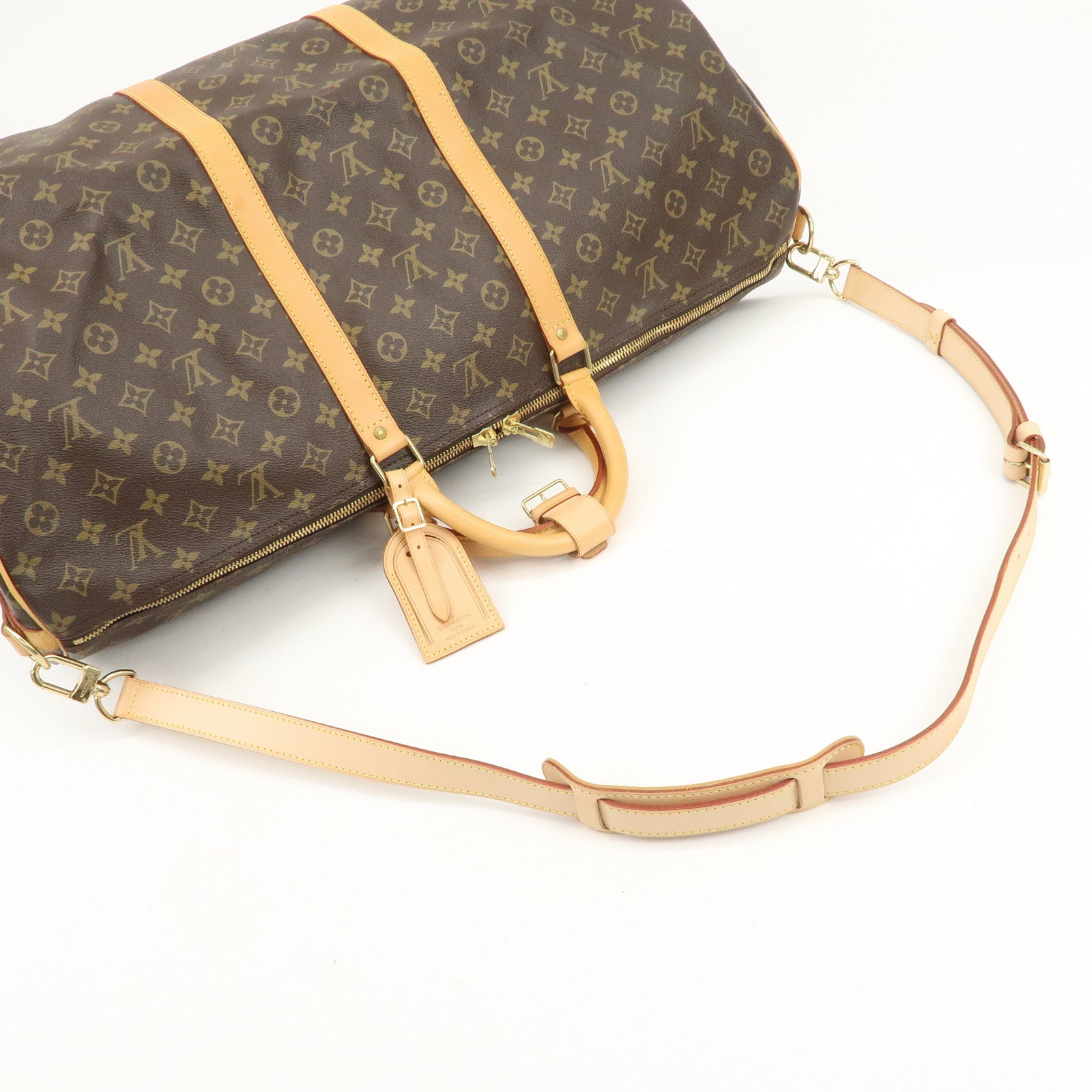 Louis Vuitton Monogram Keep All Bandouliere 60 Boston Bag M41412