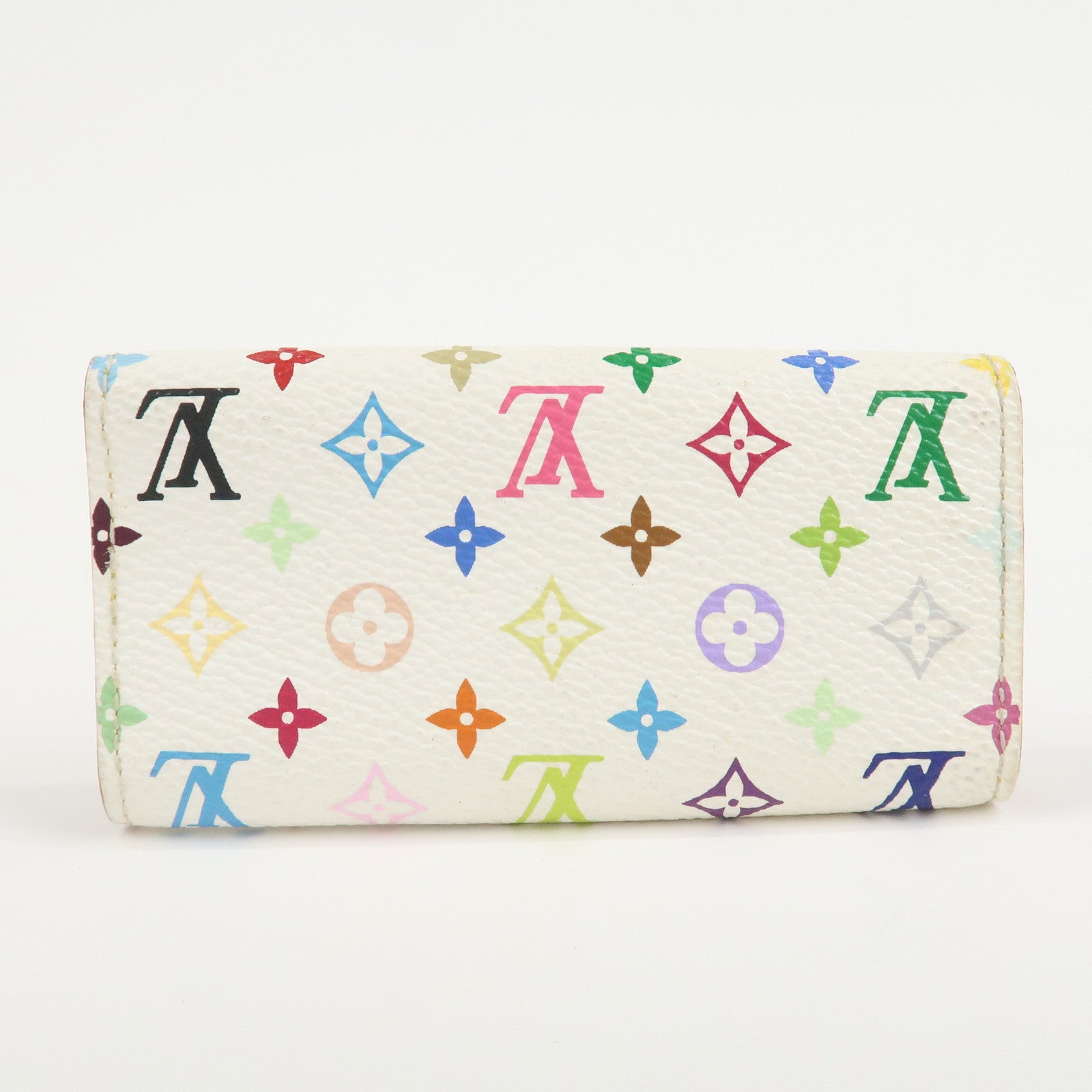 Louis Vuitton Monogram Multicolor Multiclés 4 Key Case Blanc M60043