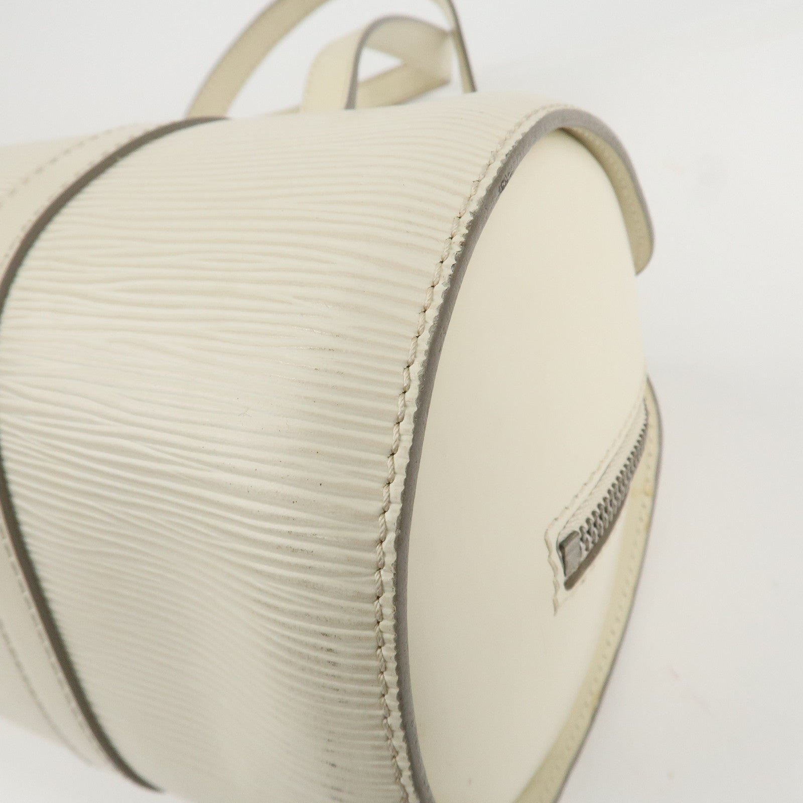 Louis Vuitton Epi Leather Soufflot Shoulder Bag Hand Bag Ivory White Used