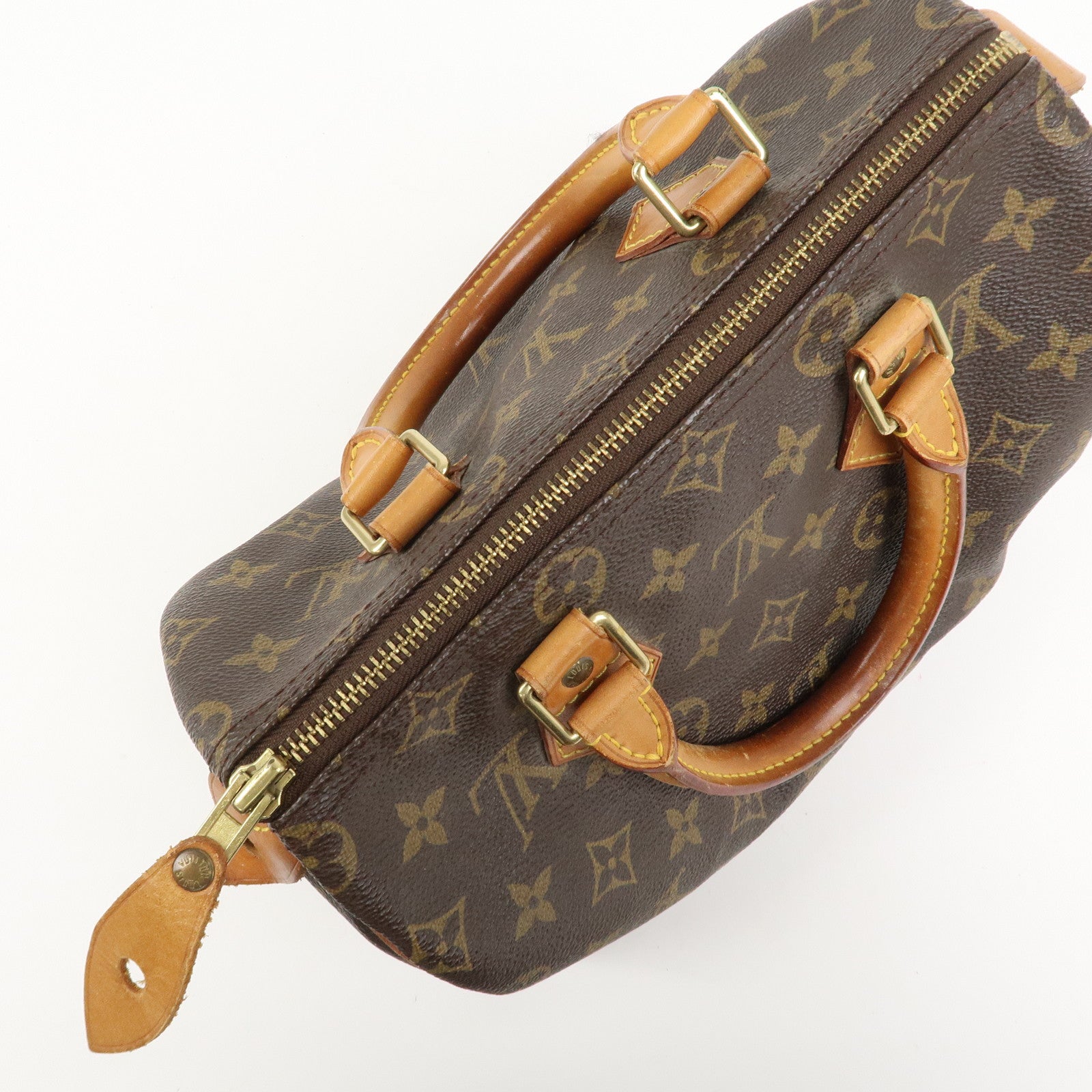 Louis Vuitton Monogram Speedy 25 Boston Bag Brown M41528