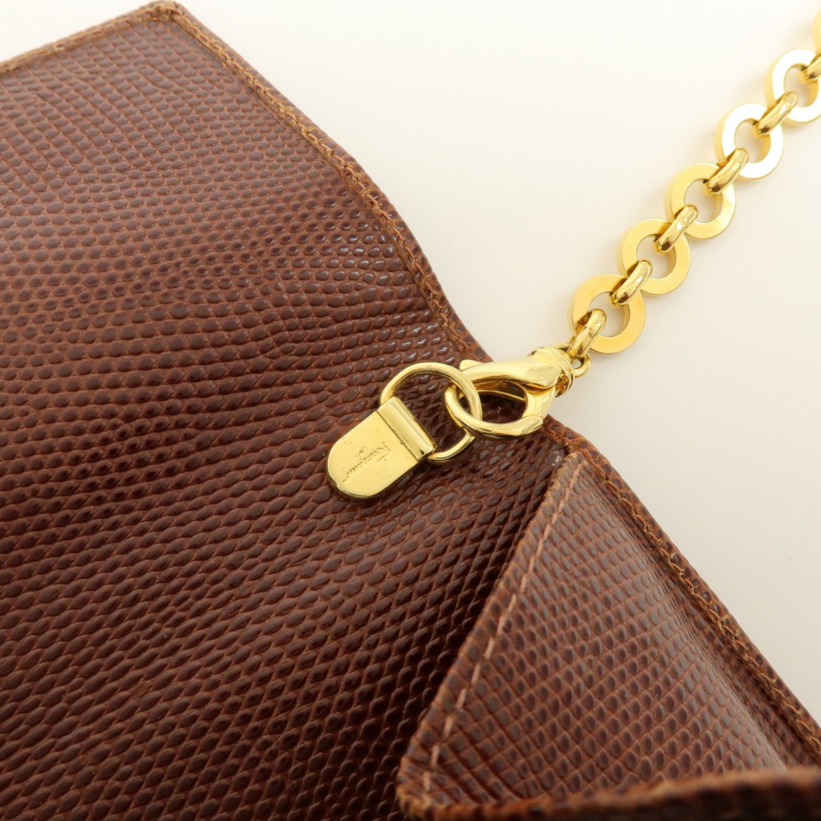 Ferragamo Vara Ribbon Embossed Leather 3Way Shoulder Waist Bag