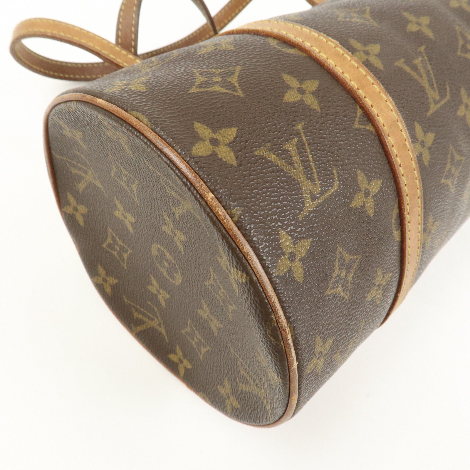 Louis Vuitton Monogram Papillon 30 Hand Bag Brown M51385