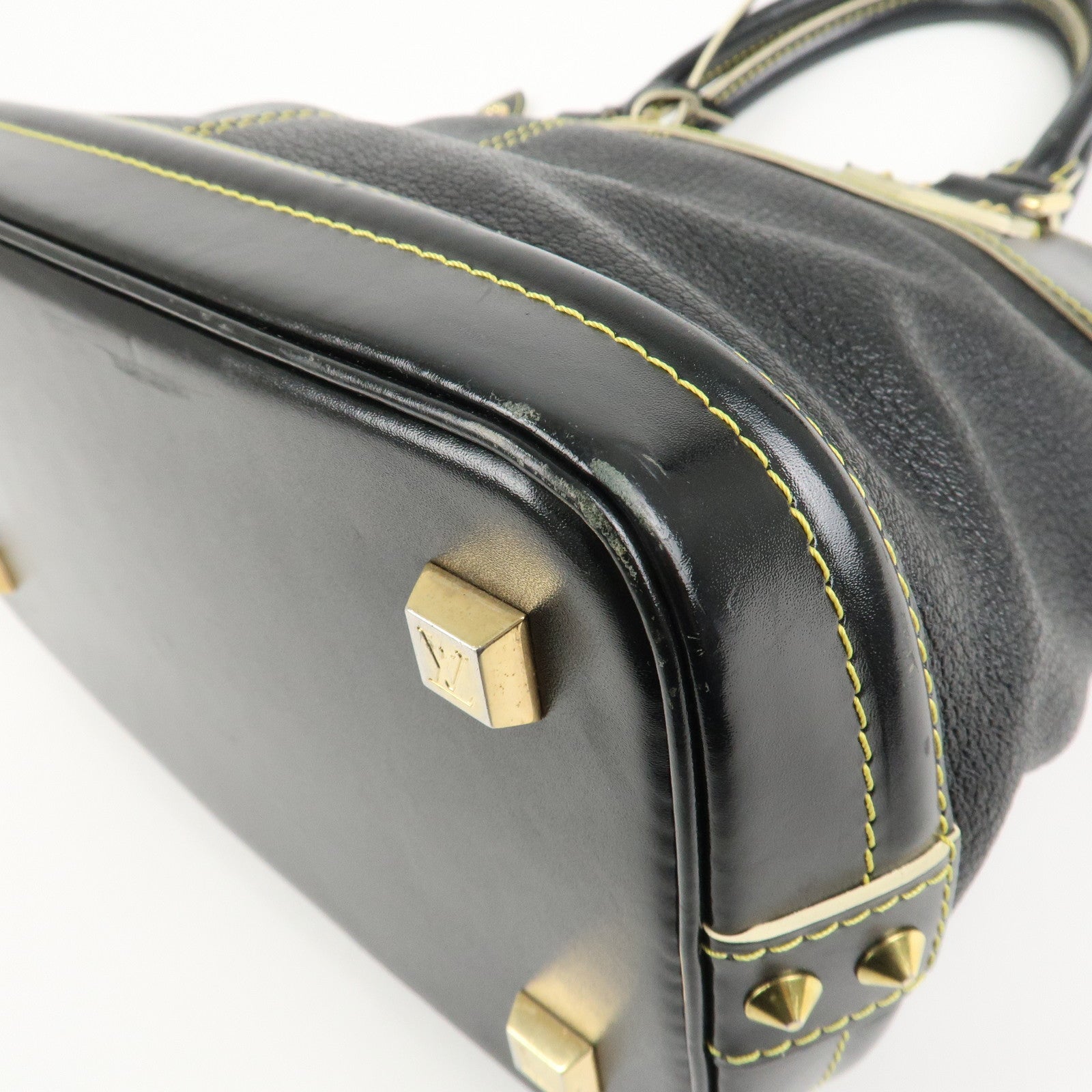 Louis Vuitton Suhali LockIt PM Hand Bag Tote Bag Black M91888 Used