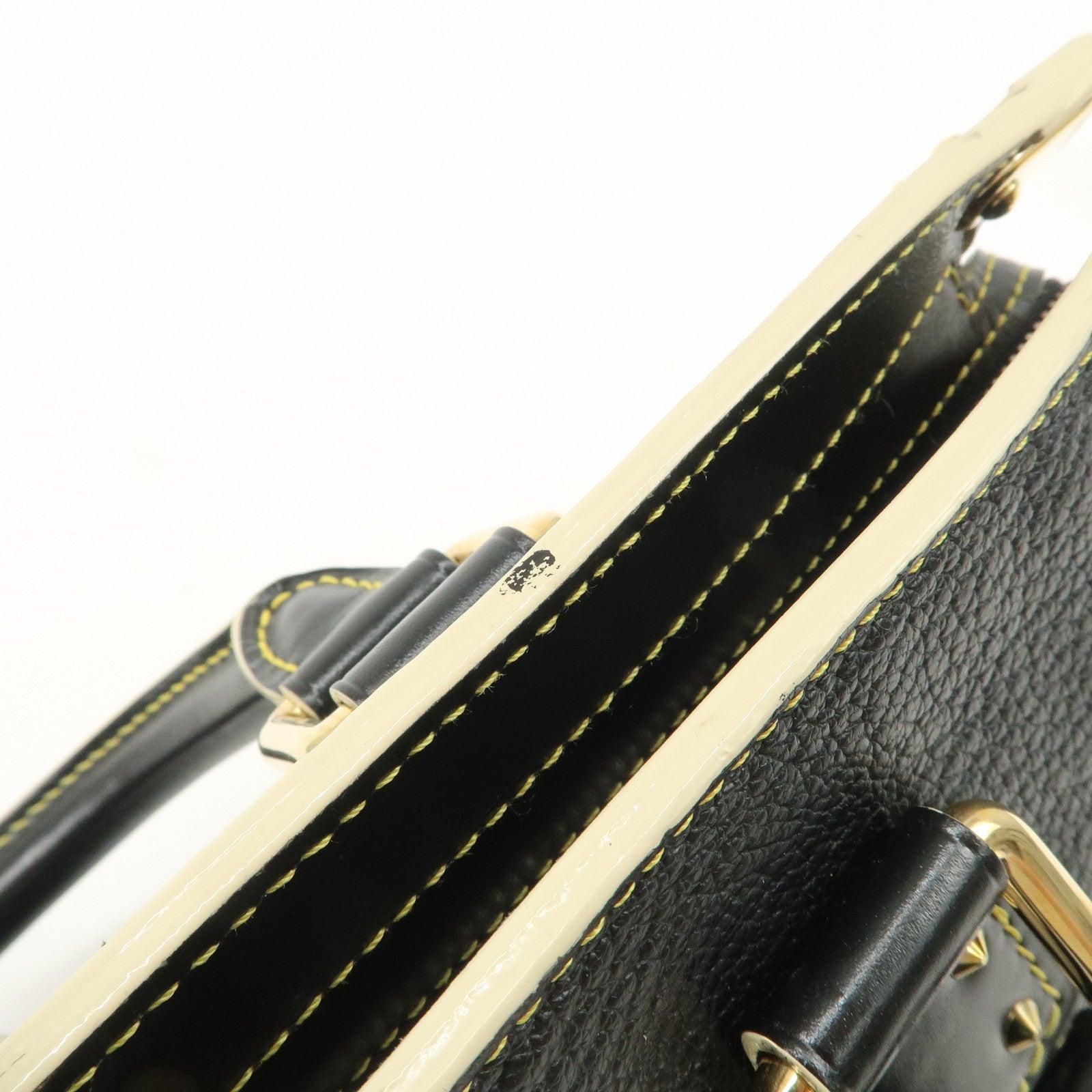 Louis Vuitton Suhari Leather Epanui PM Hand Bag Noir M91851 Used